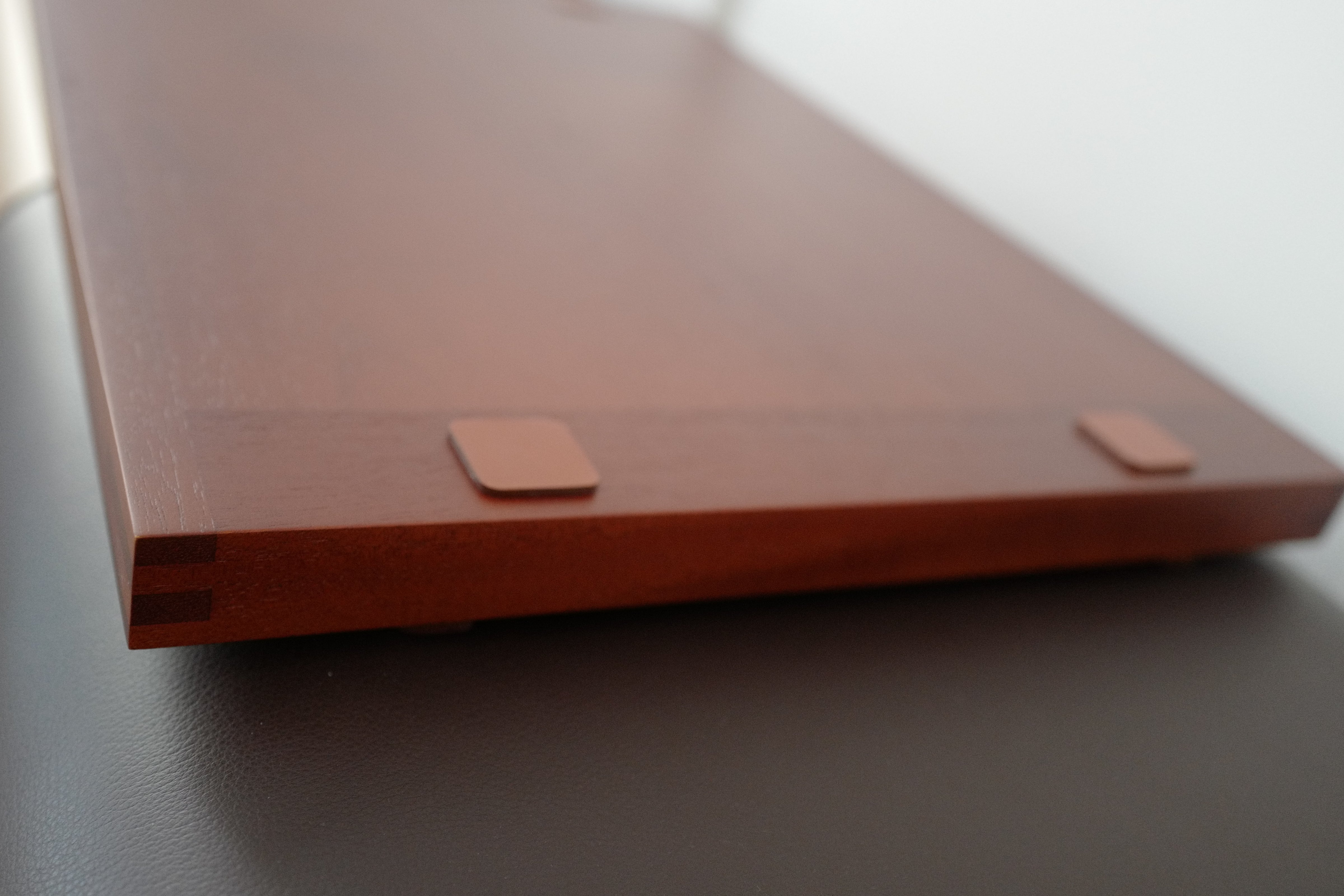 New Hermes Etriviere Tray in solid natural mahogany/ brique