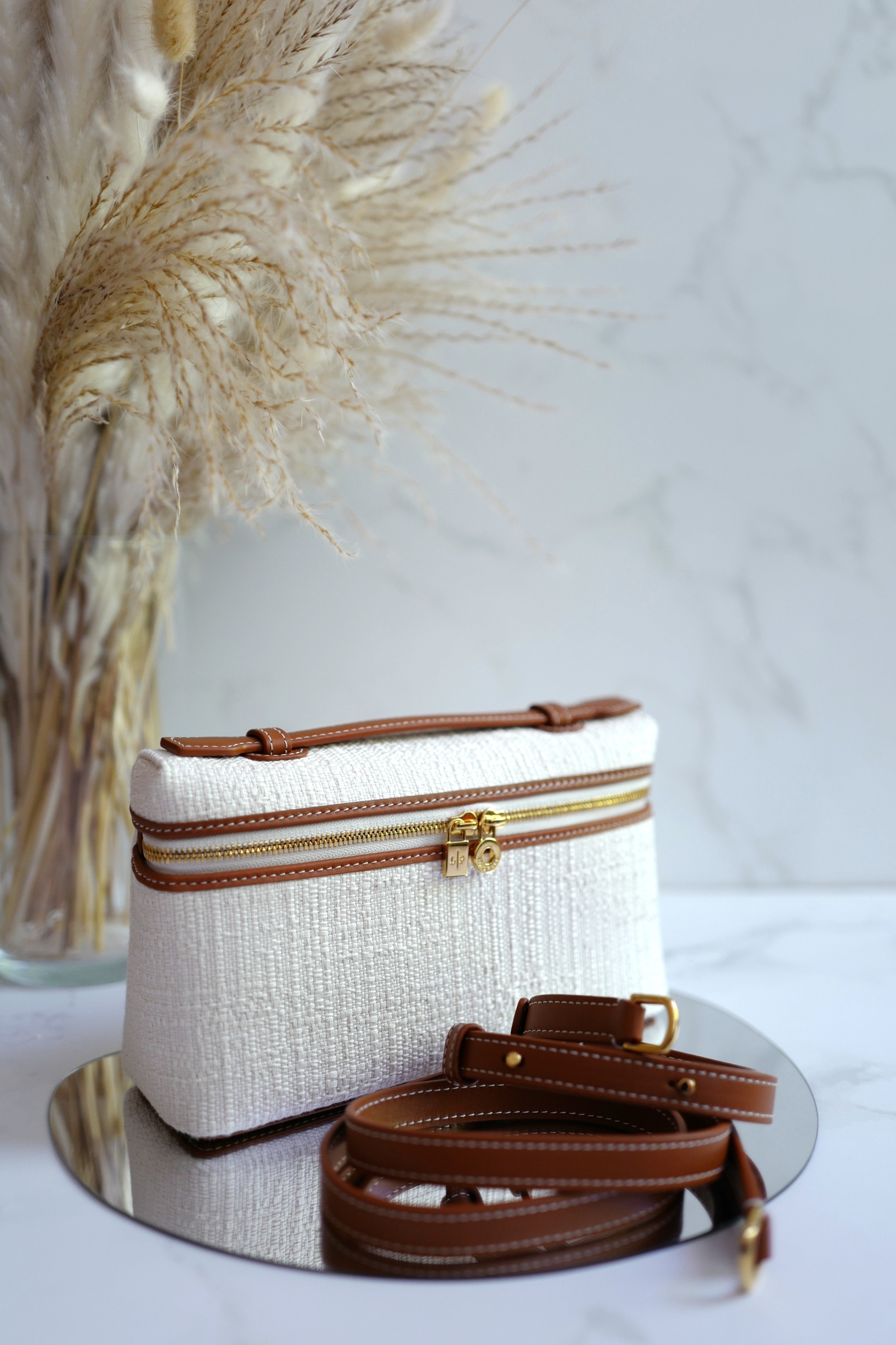 BNIB Loro Piana Extra Pocket L19 in Nougat/Warm Tan/Sun Gold GHW