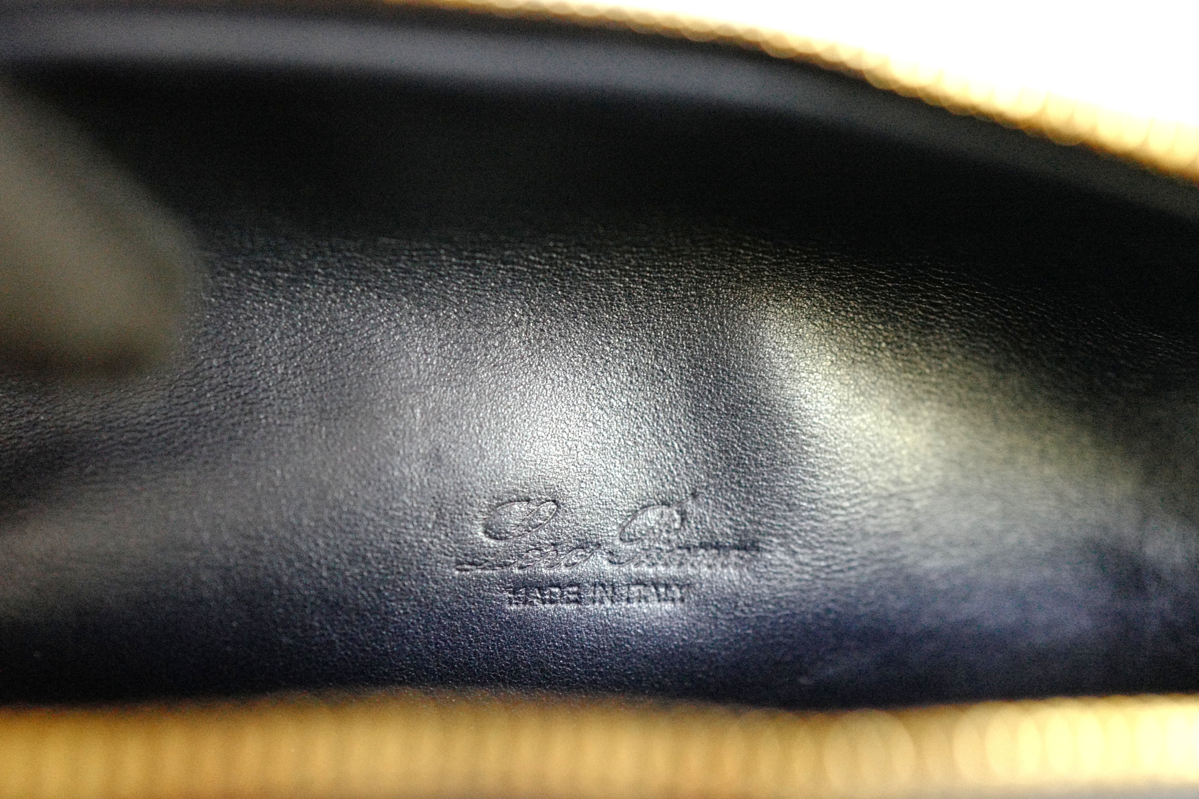 BNIB Loro Piana Extra Pocket L19 Quilted Leather in Blue Navy/Sun Gold GHW 2025