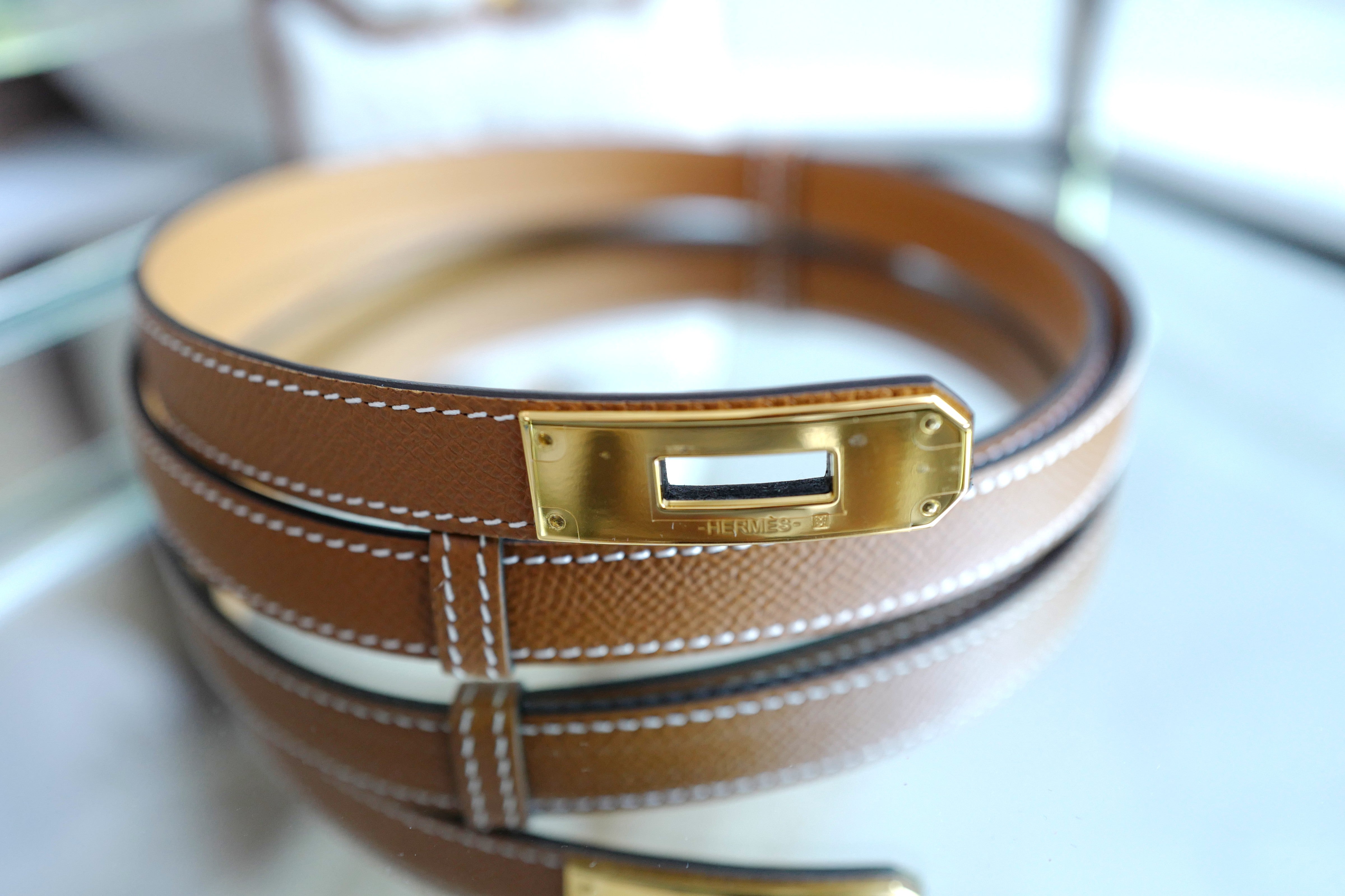 Brand NEW Hermès Kelly 18 Teddy Pocket in Gold / Ecru GHW W Stamp 2025