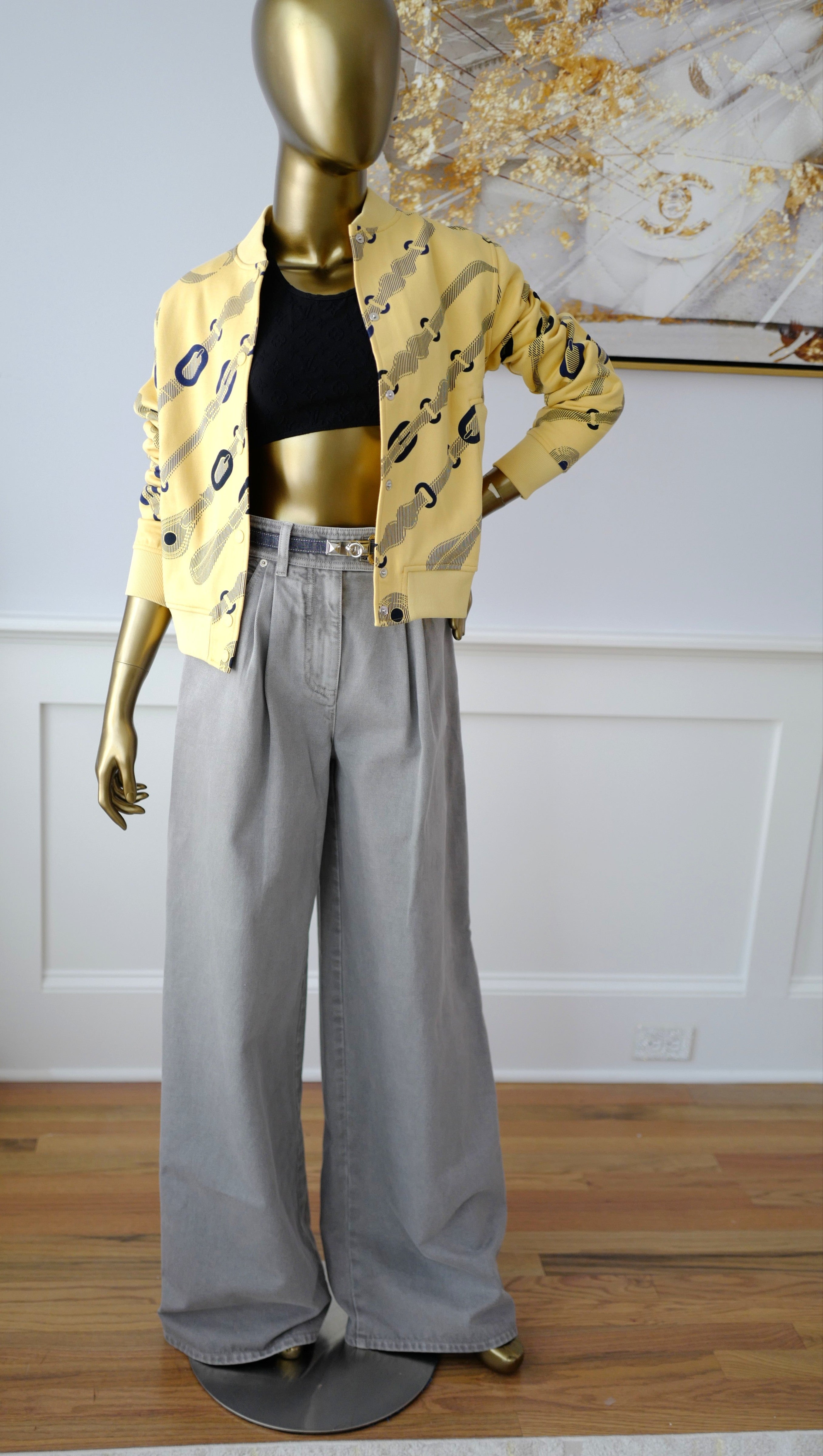 NEW Hermès Varsity Jacket “Coaching Remix” in Jaune Labido