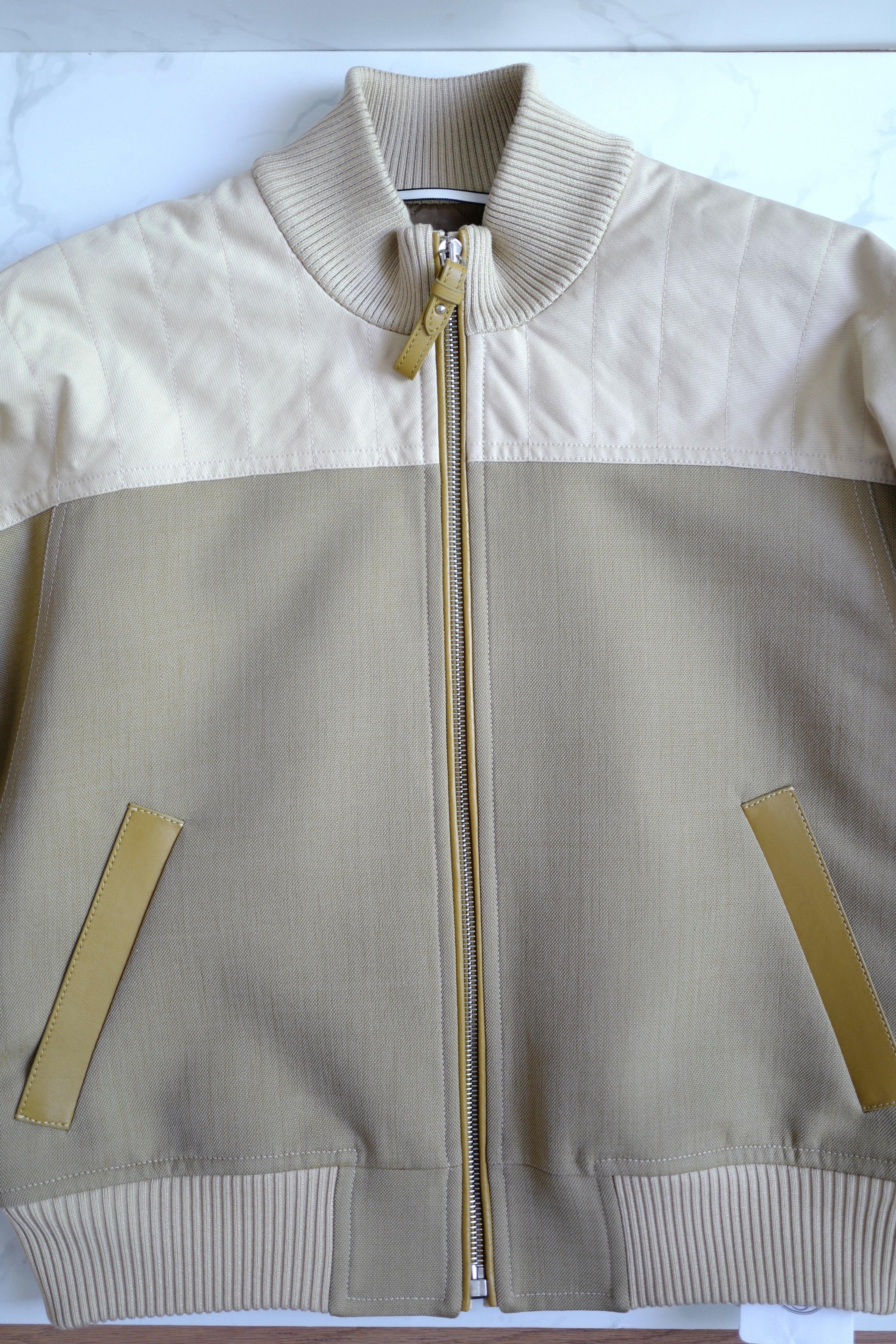 Brand New Hermès Bomber Inspiration Jacket in Vert Muscade Size 36