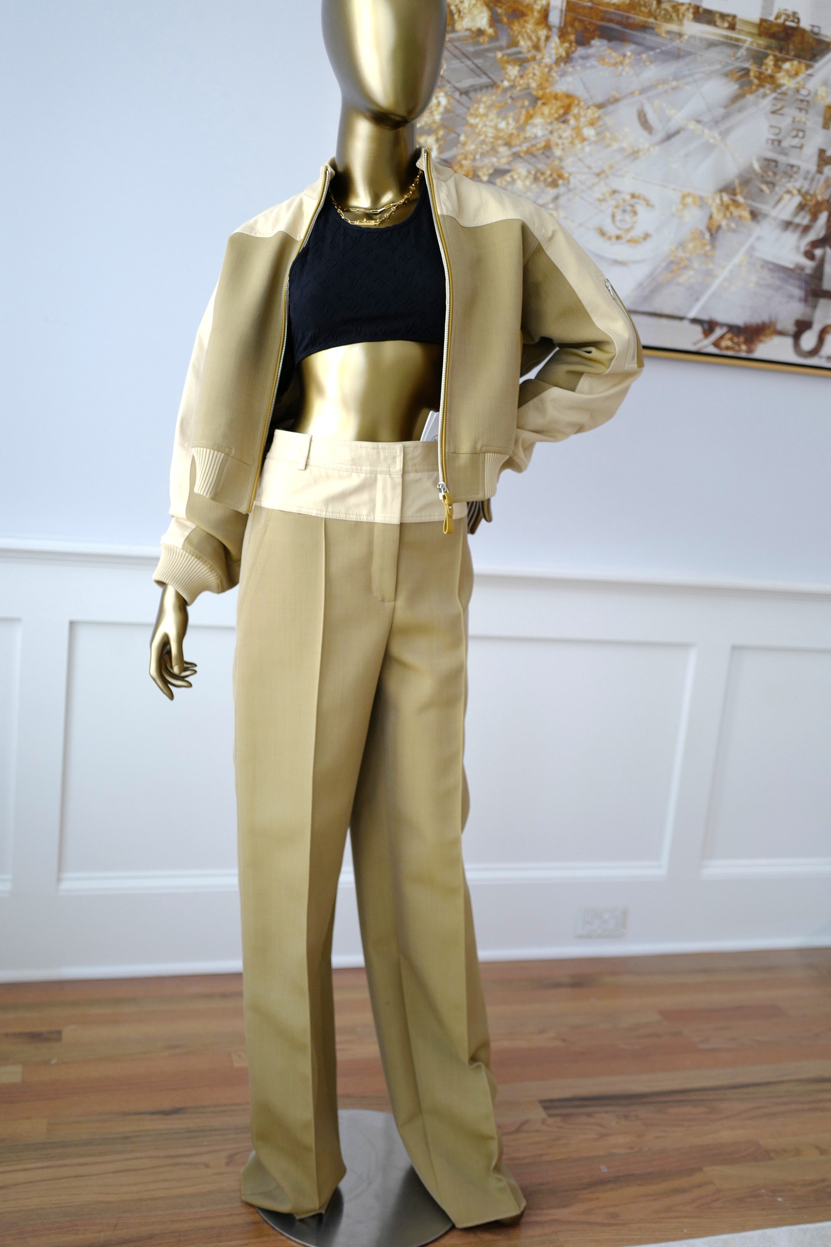 Brand New Hermès Bomber Inspiration Jacket in Vert Muscade Size 36