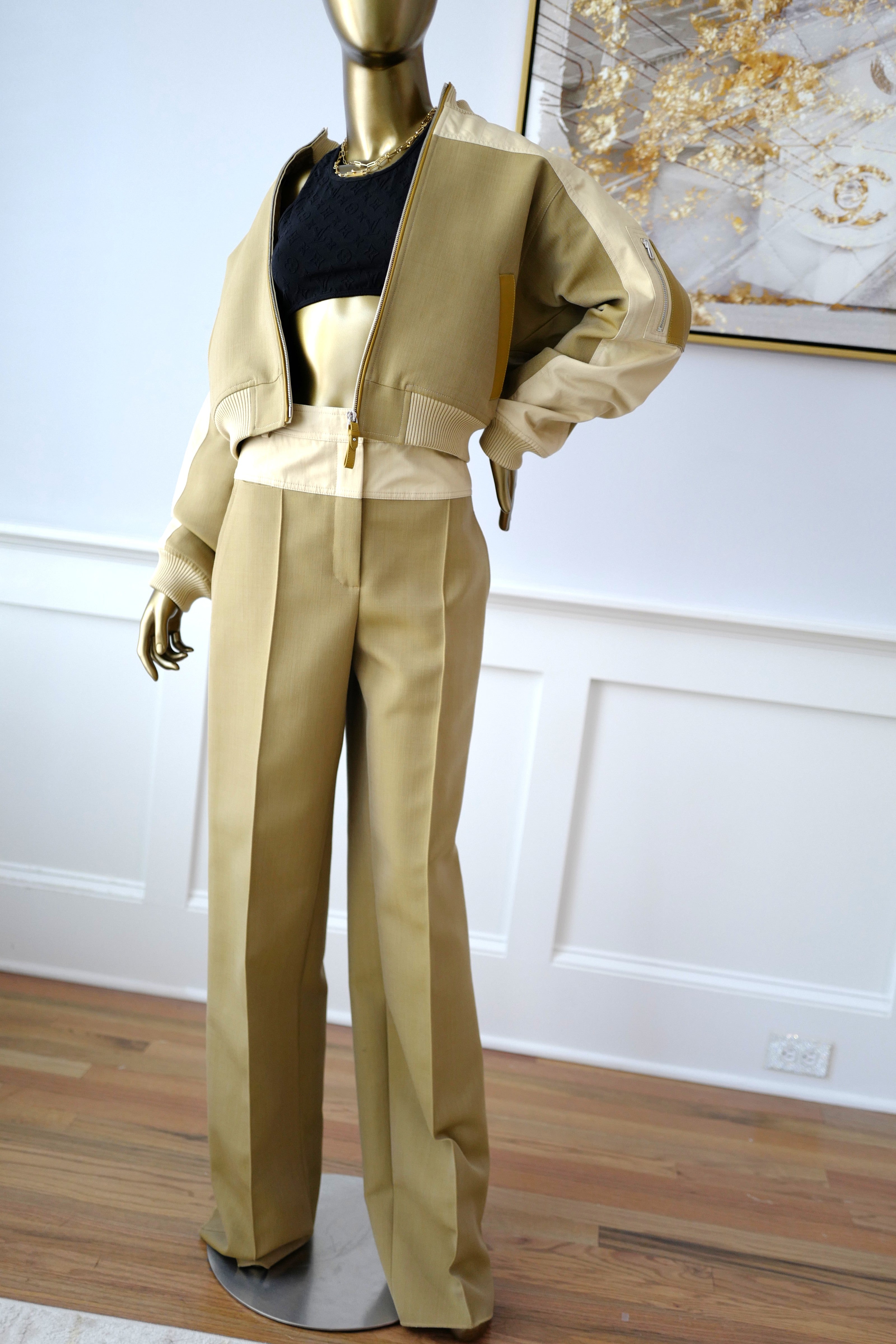 Brand New Hermès Bomber Inspiration Jacket in Vert Muscade Size 36