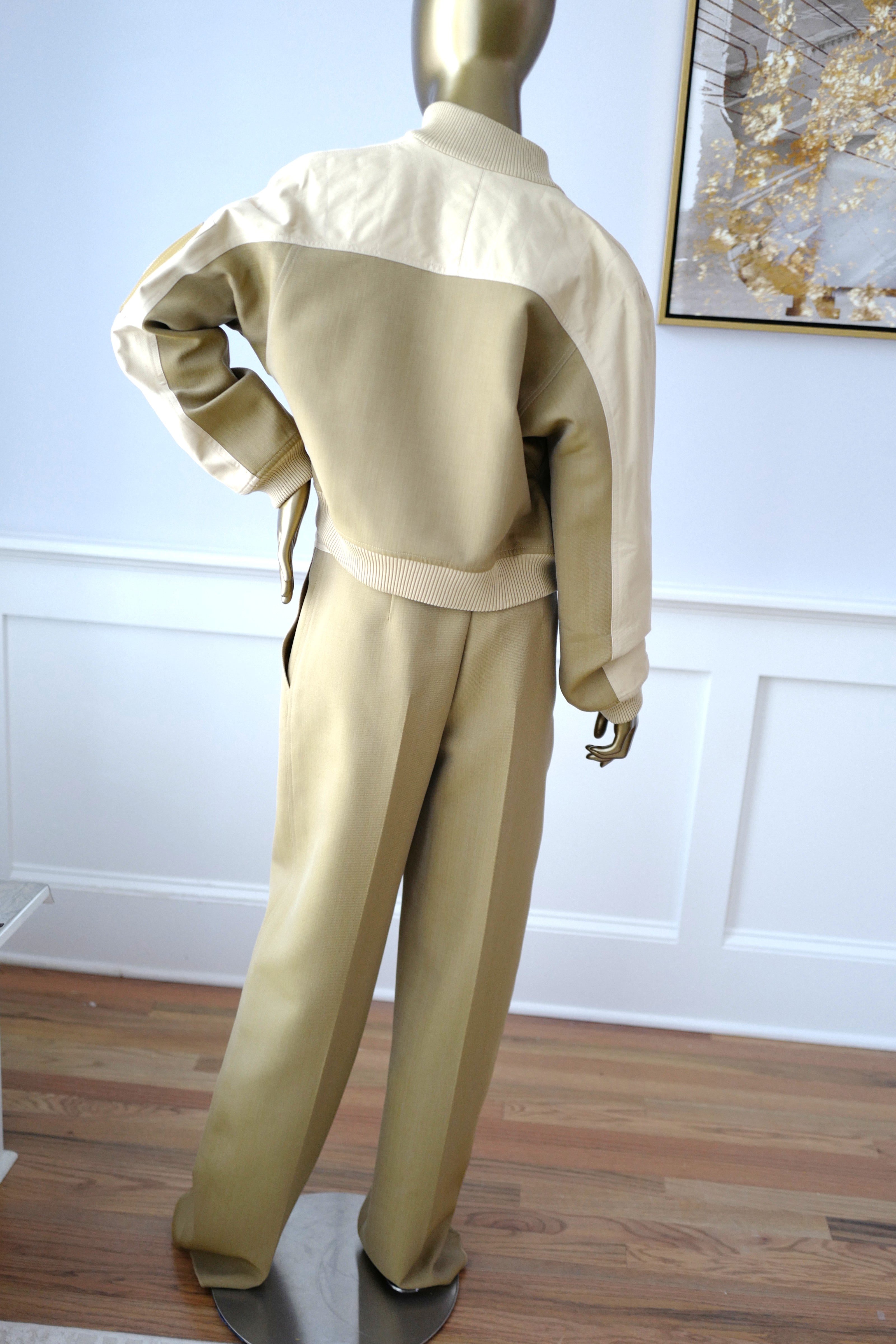 Brand New Hermès Bomber Inspiration Jacket in Vert Muscade Size 36