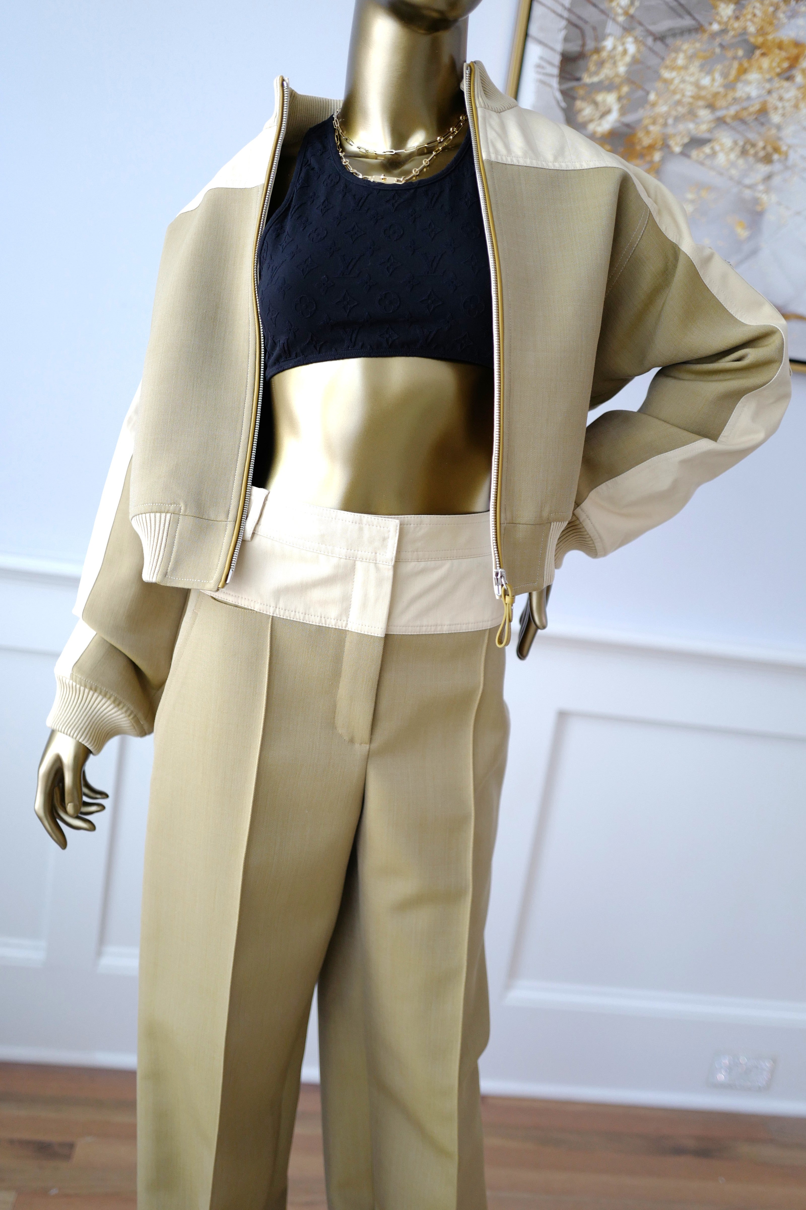 Brand New Hermès Bomber Inspiration Jacket in Vert Muscade Size 36