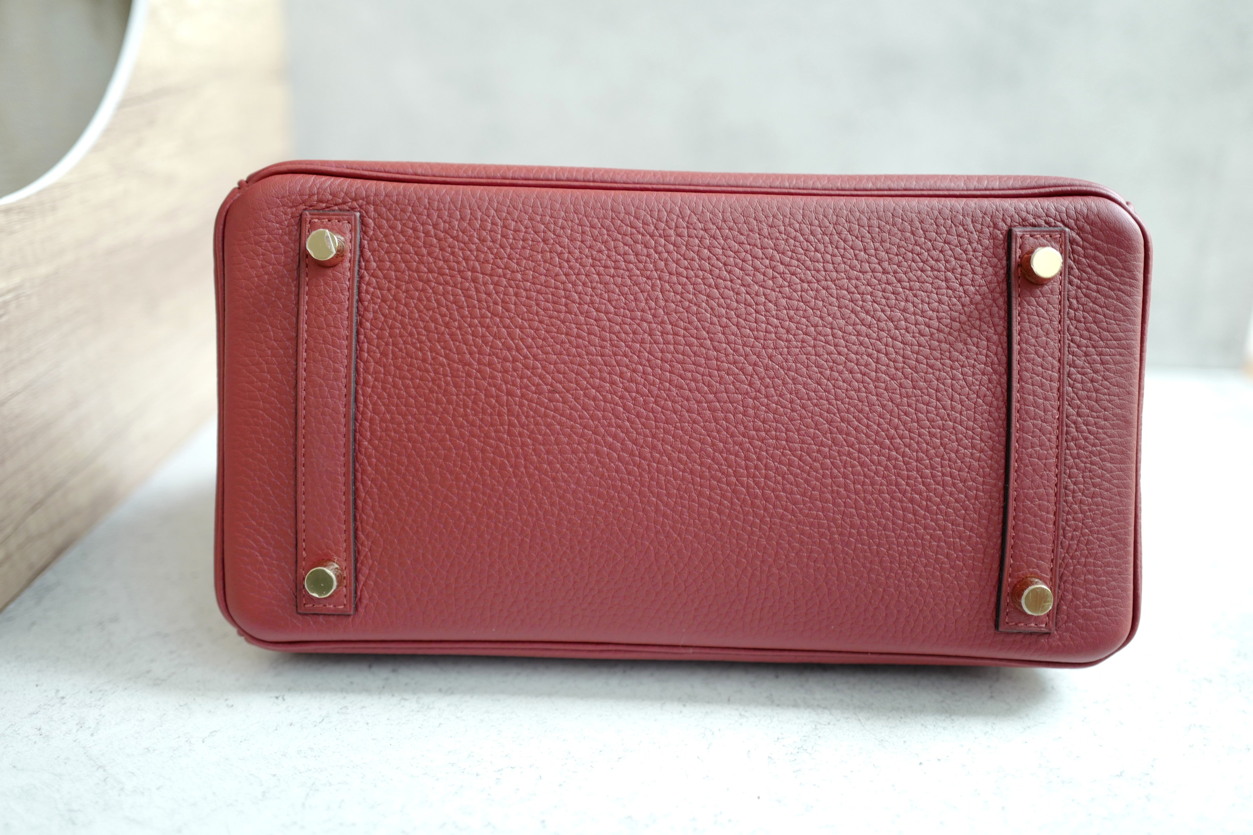NEW Hermes Birkin 30 Touch Rouge H/Rose Azalea Clemence/Sombrero Gold HW #D 2021