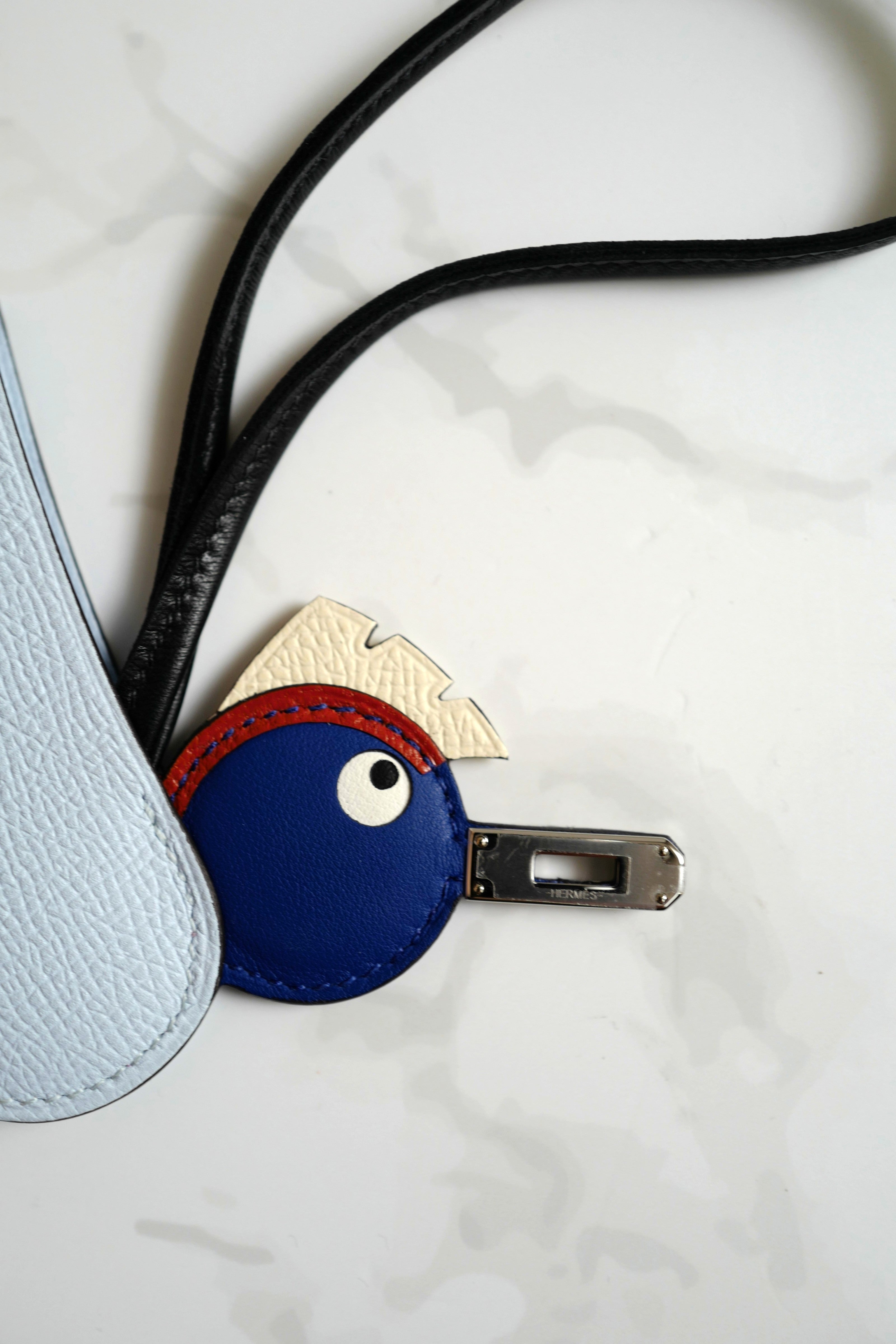 NEW Hermes Birdy Charm in Bleu Brume/Rose Mexico/Bleu Royal/Cuivre/Nata/Noir