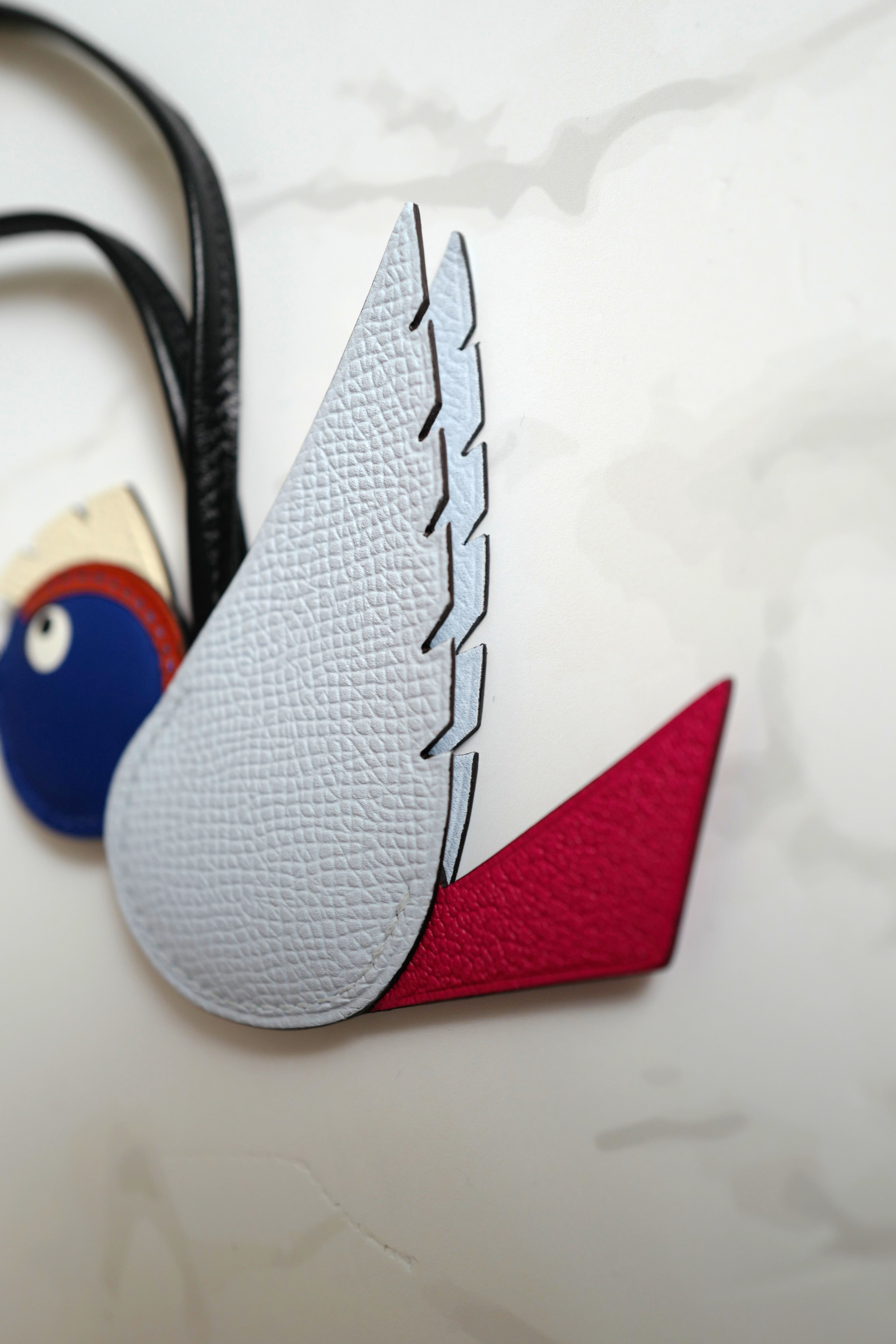 NEW Hermes Birdy Charm in Bleu Brume/Rose Mexico/Bleu Royal/Cuivre/Nata/Noir