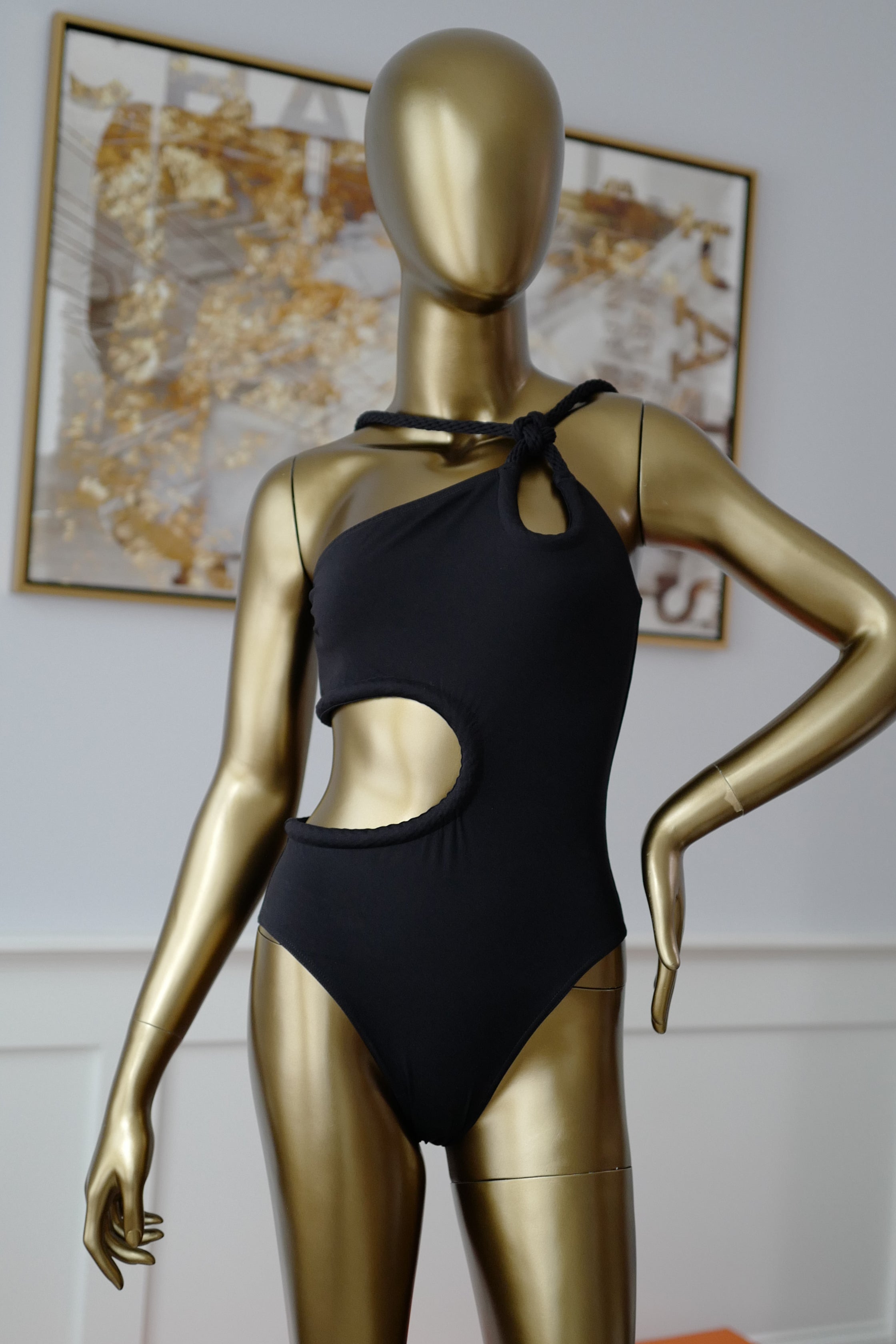 Brand NEW Hermès Emma Swimsuit One Piece in Noir Size 36