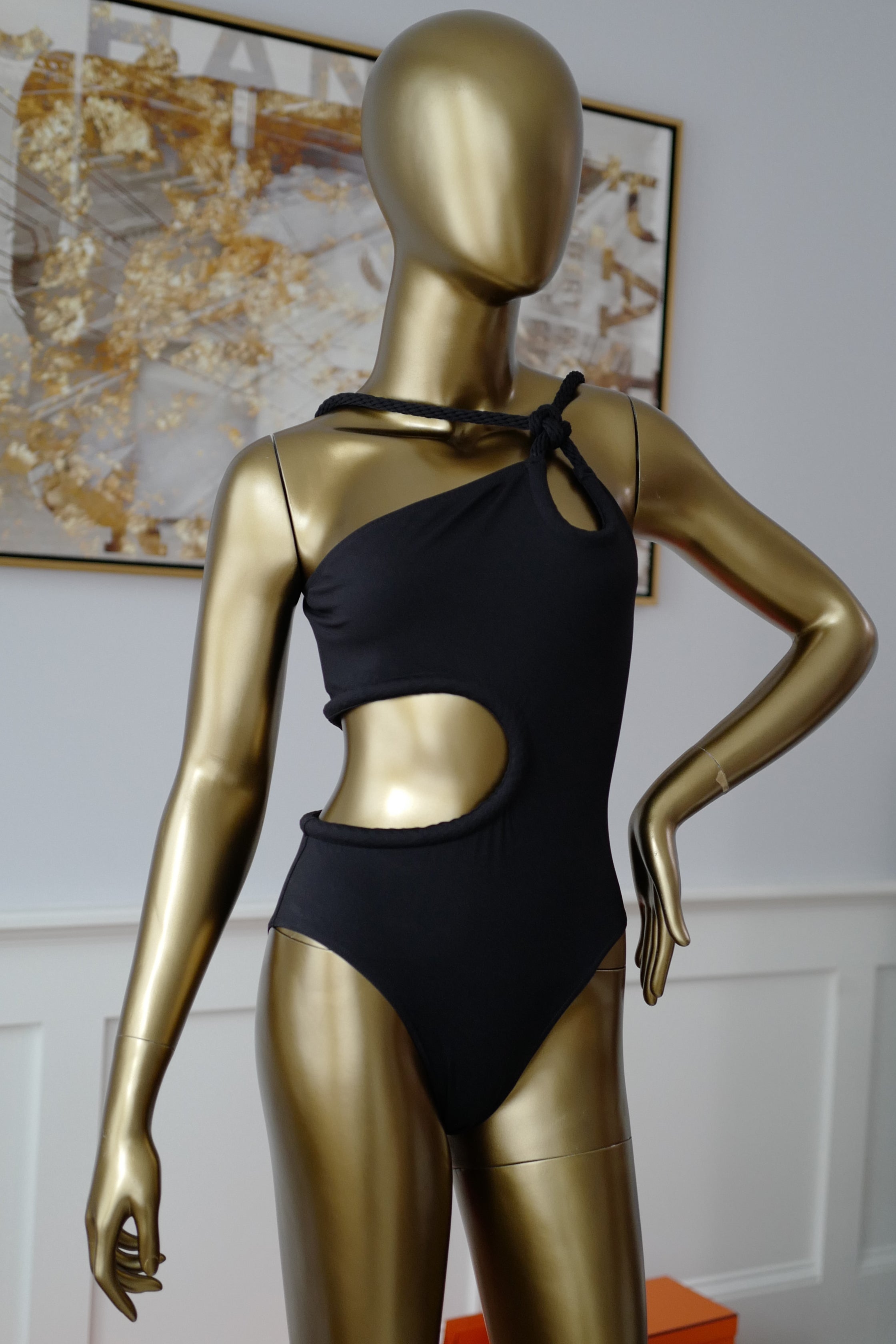Brand NEW Hermès Emma Swimsuit One Piece in Noir Size 36