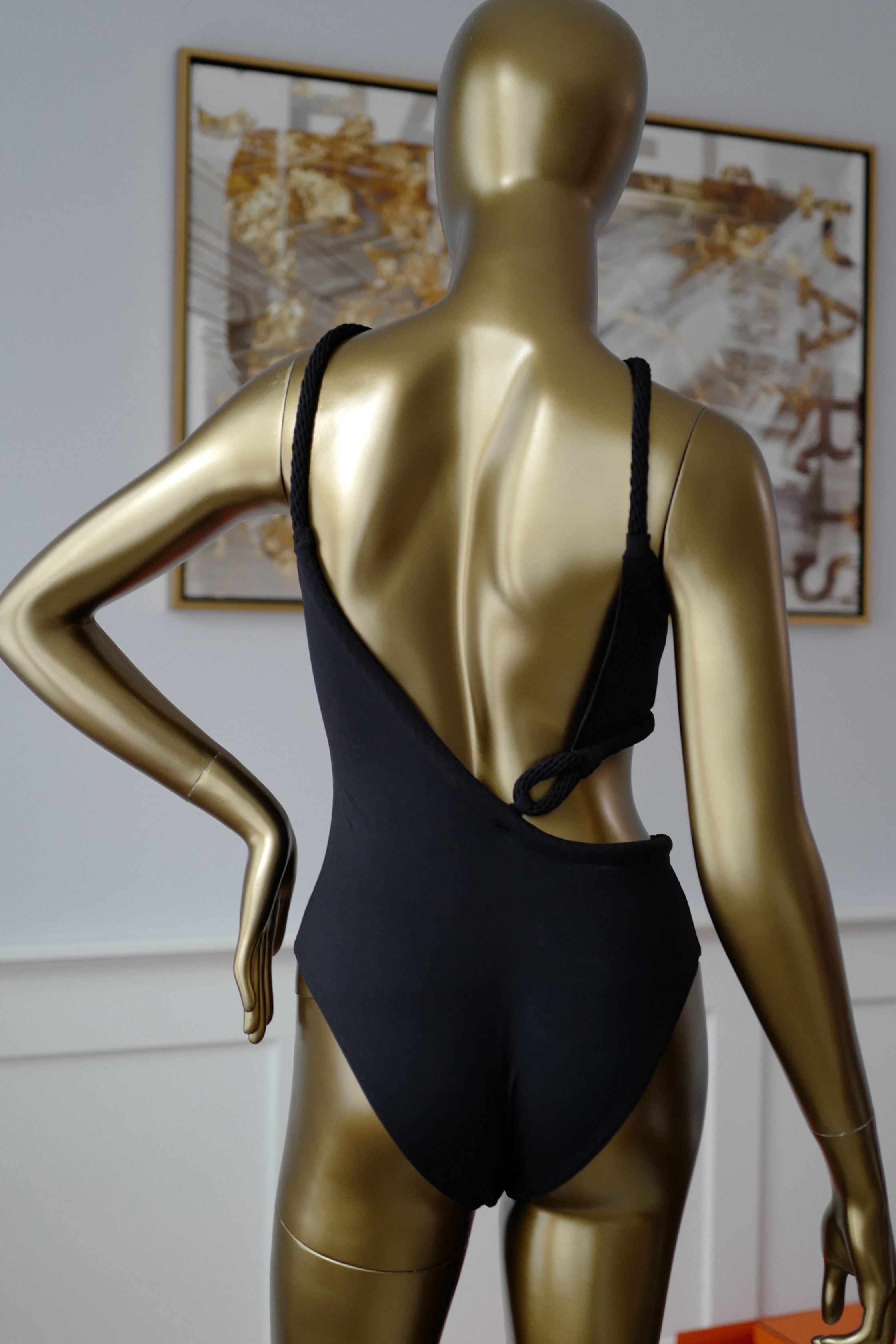Brand NEW Hermès Emma Swimsuit One Piece in Noir Size 36