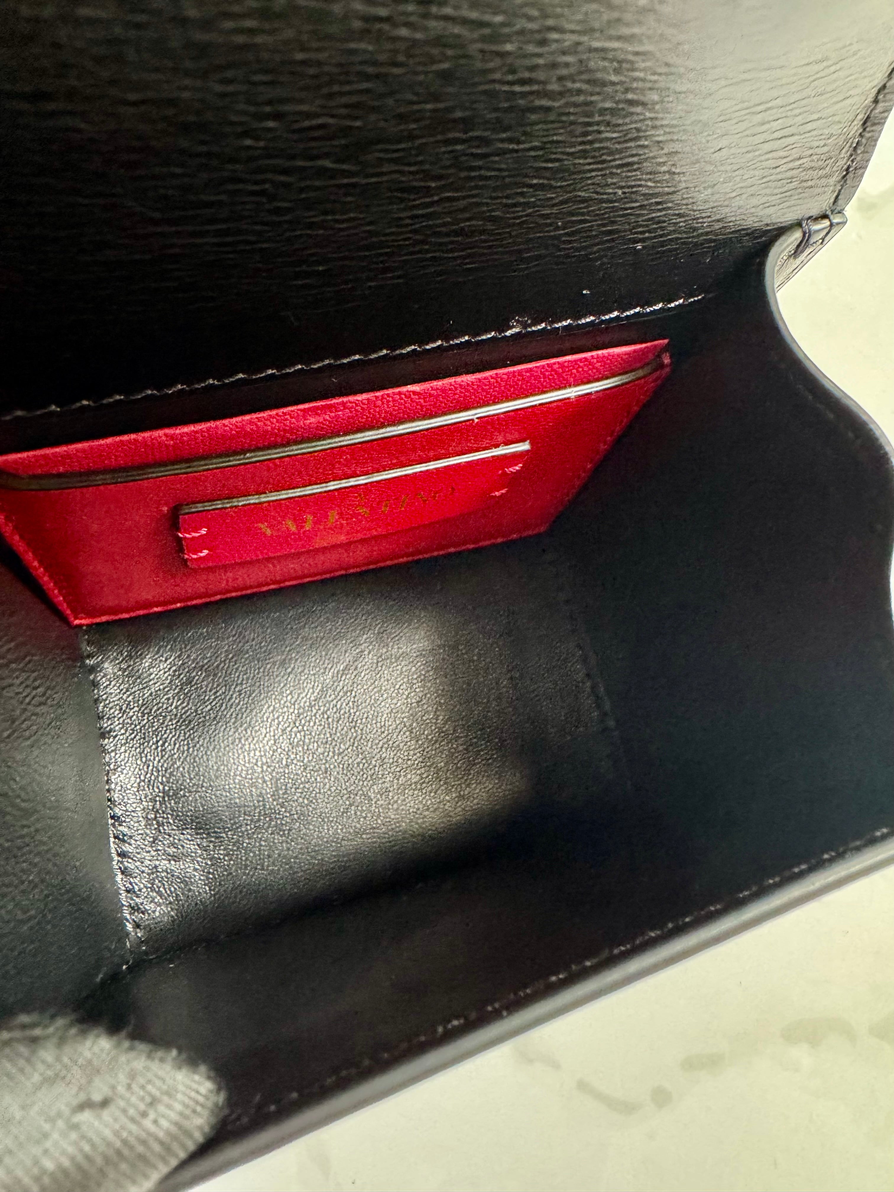 Valentino Shoulder Bag In Black With Vlogo Signature Leather Strap Inc