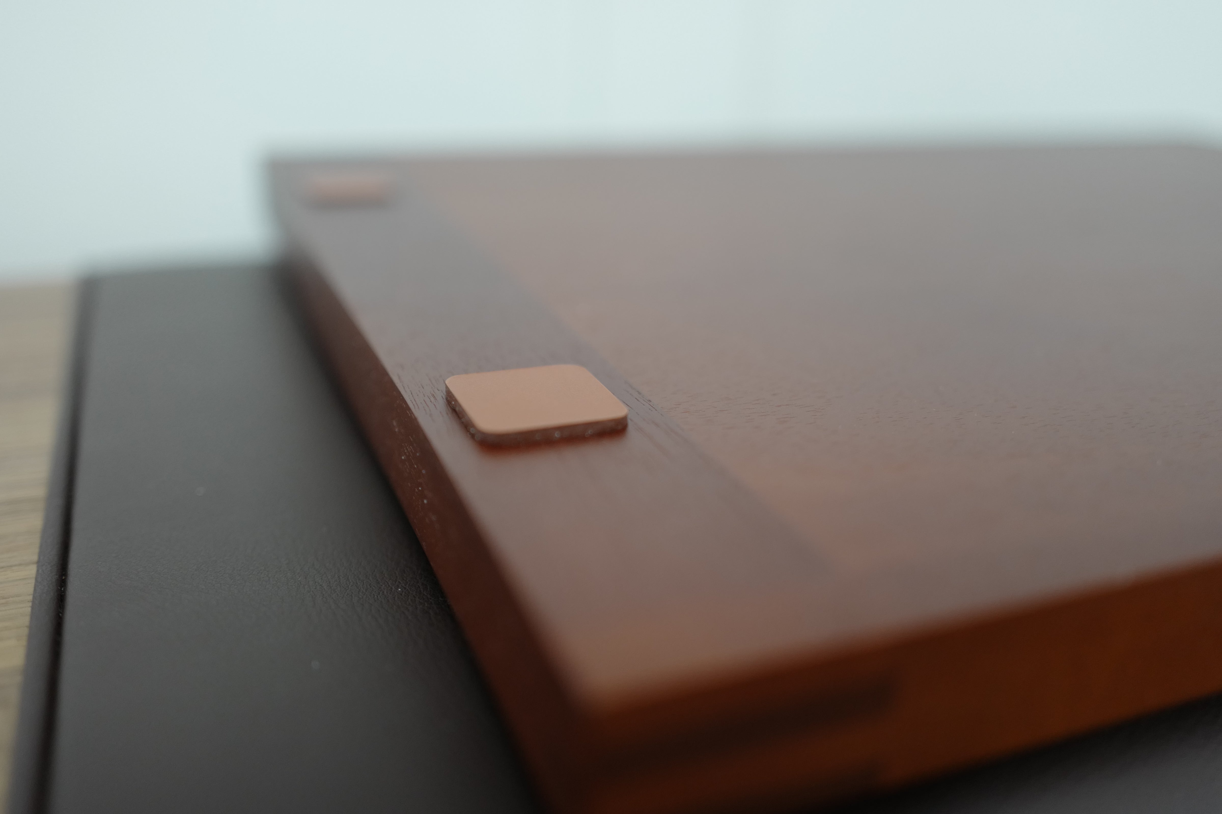 New Hermes Etriviere Tray in solid natural mahogany/ brique