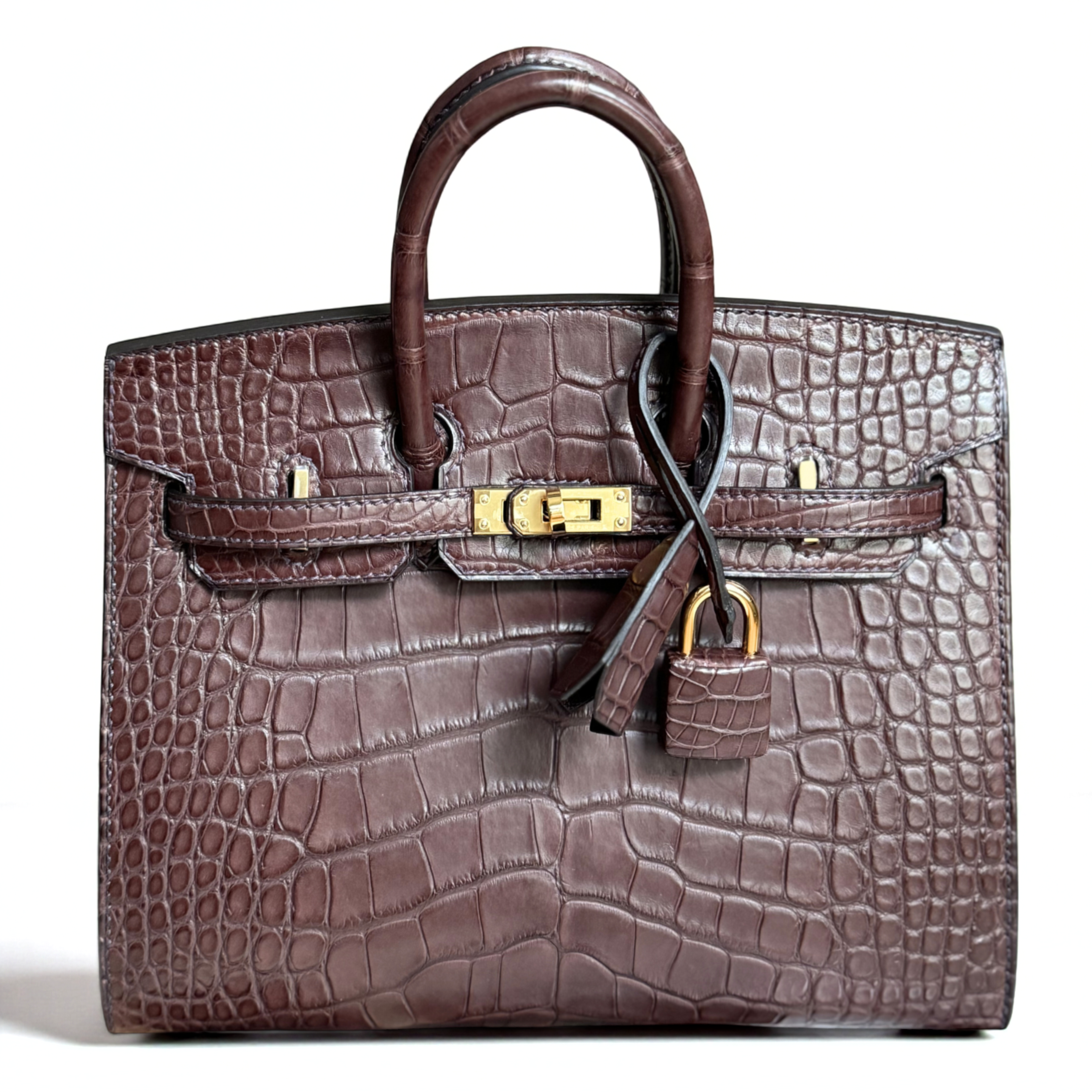 Hermès Birkin 20 Havane Matte Alligator Gold Hardware NEW