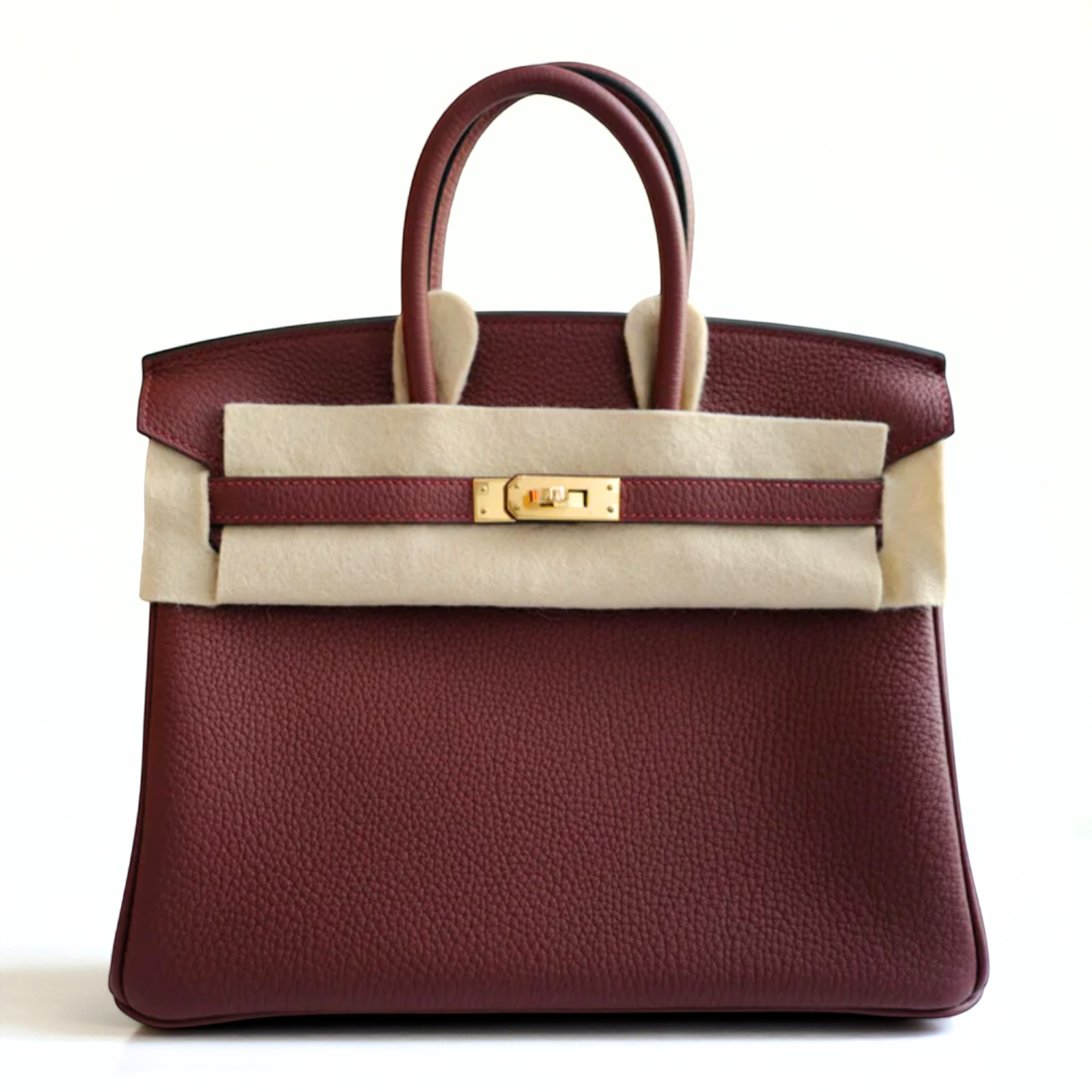 BNIB Hermes Birkin 25 Rouge H Togo Gold Hardware K