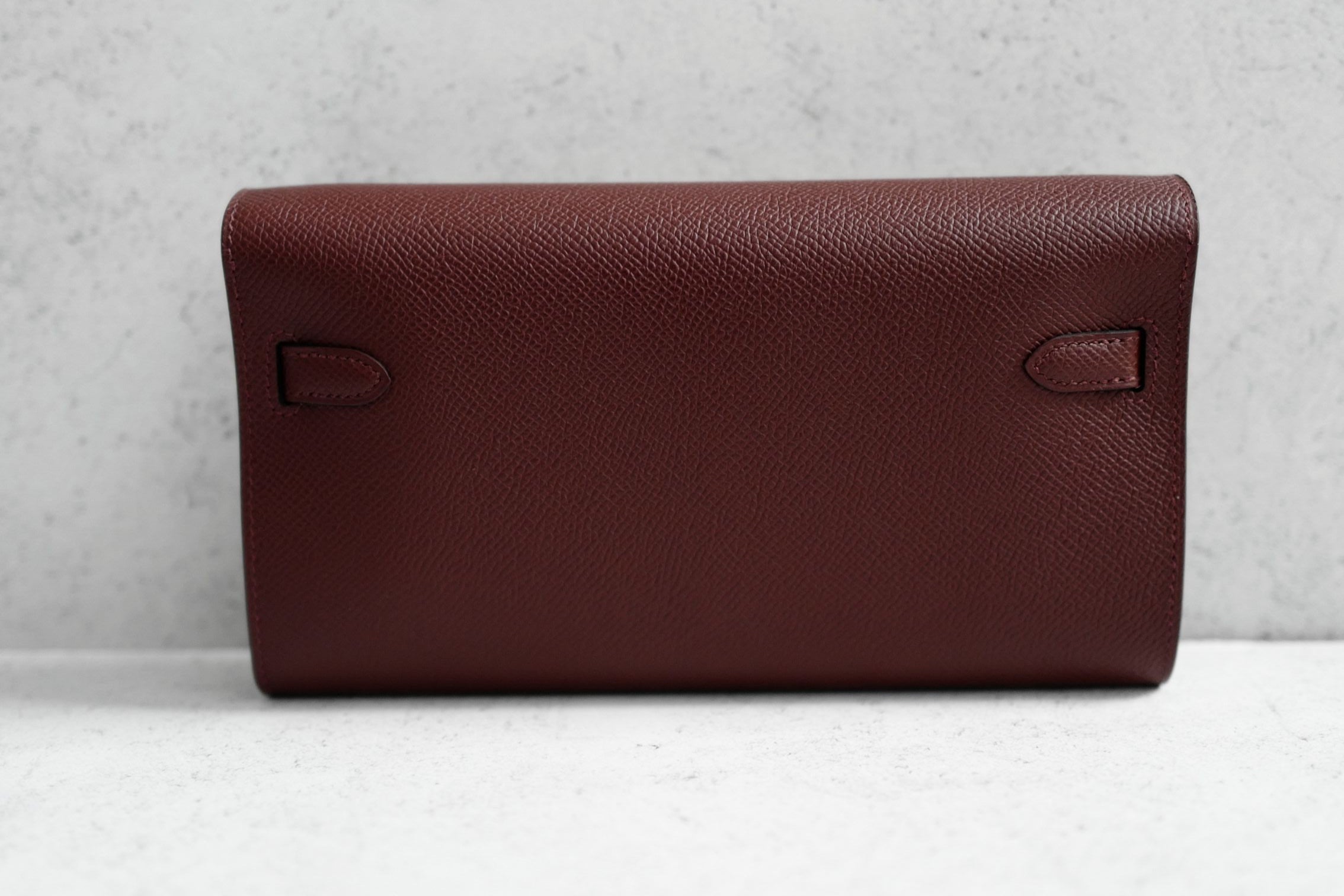 Hermès Kelly Classique To Go Wallet Rouge H Epsom Calfskin GHW G Stamp 2026