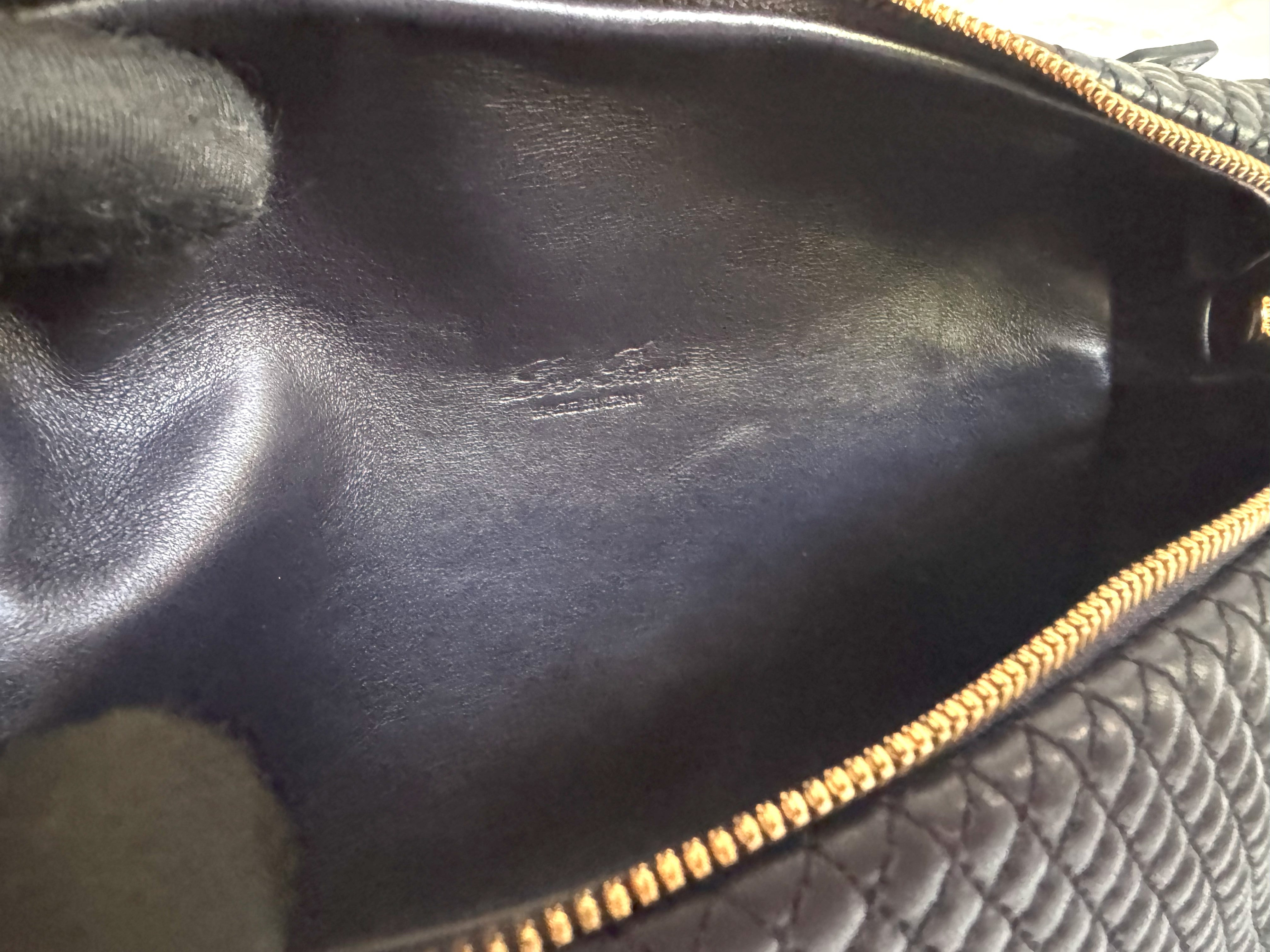 BNIB Loro Piana Extra Pocket L19 Quilted Leather in Blue Navy/Sun Gold GHW 2025