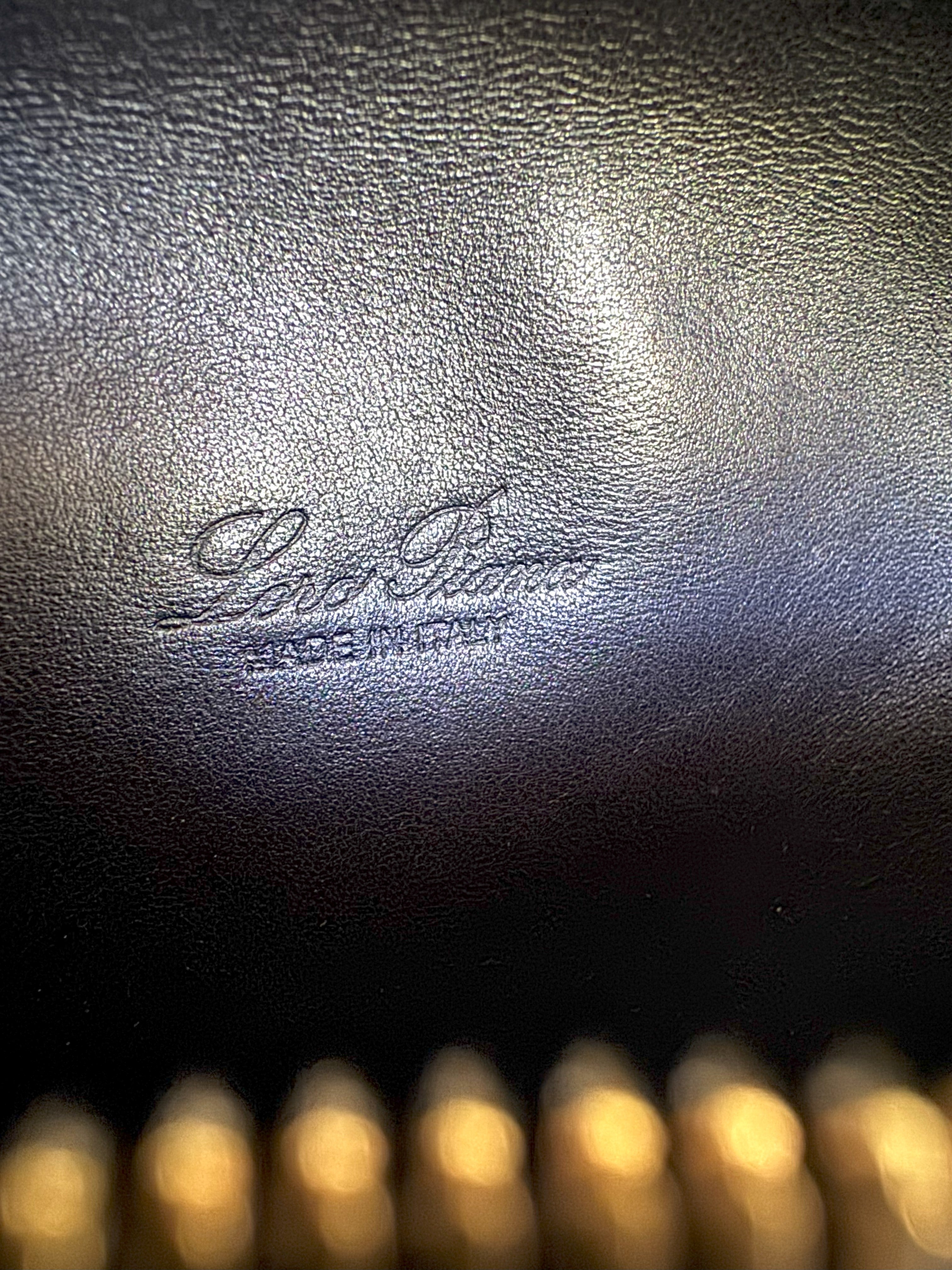 BNIB Loro Piana Extra Pocket L19 Quilted Leather in Blue Navy/Sun Gold GHW 2025