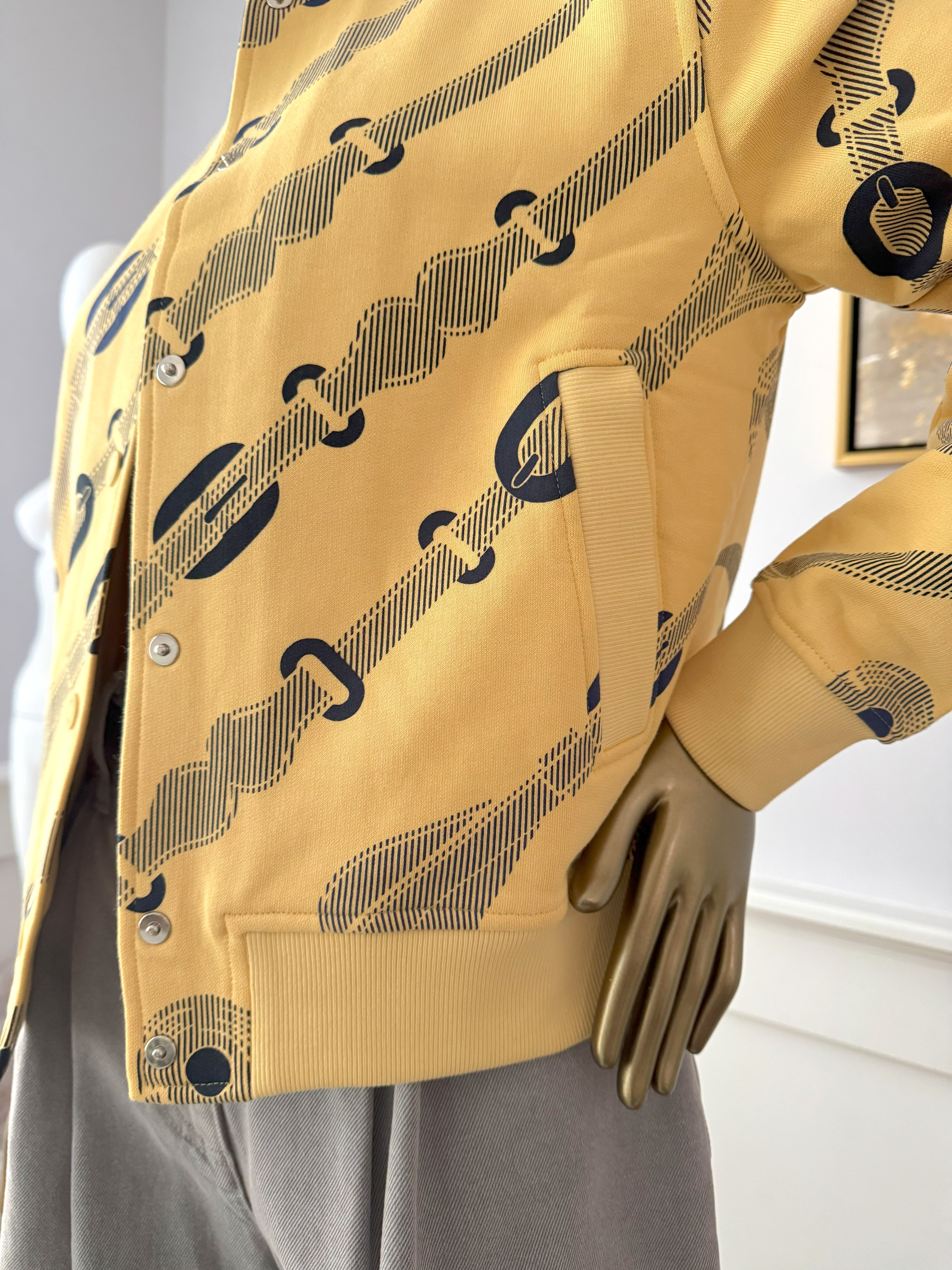 NEW Hermès Varsity Jacket “Coaching Remix” in Jaune Labido