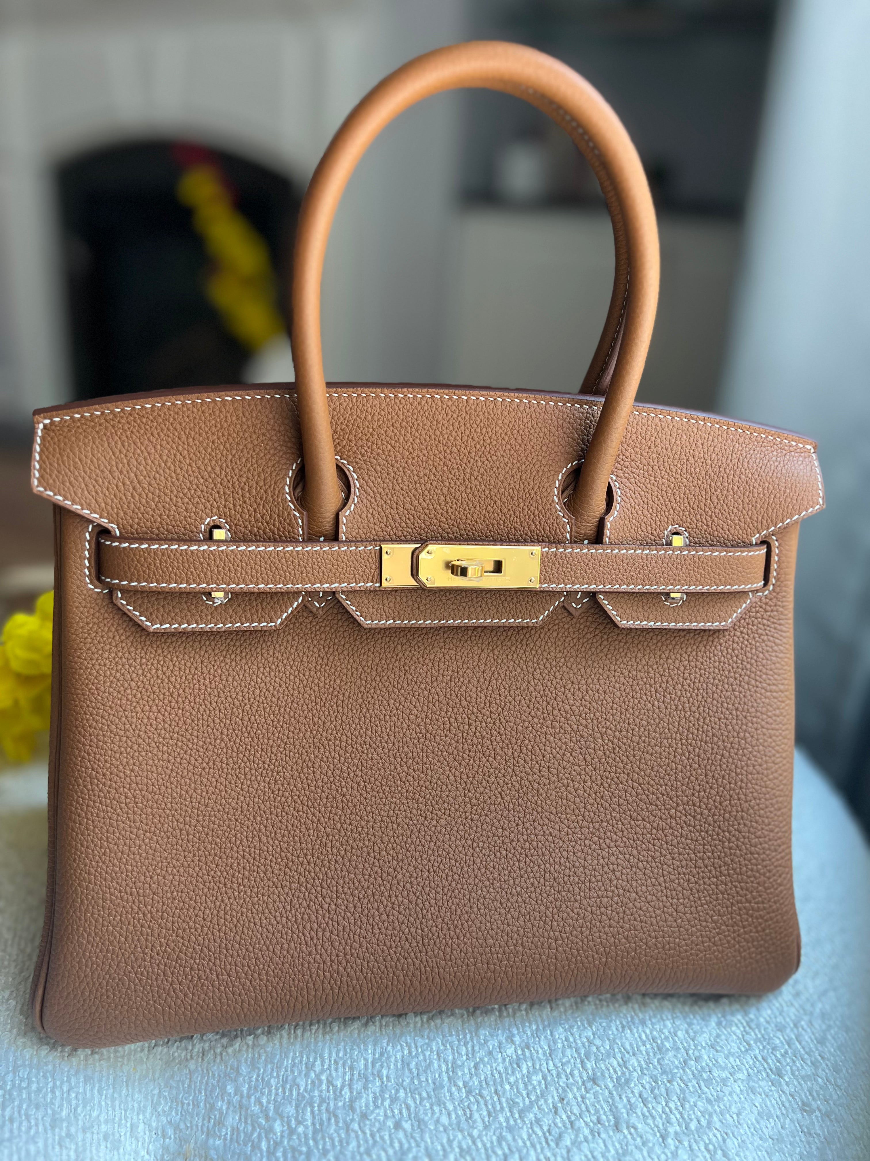 BNIB Hermes Birkin 30 Gold togo with gold hardware