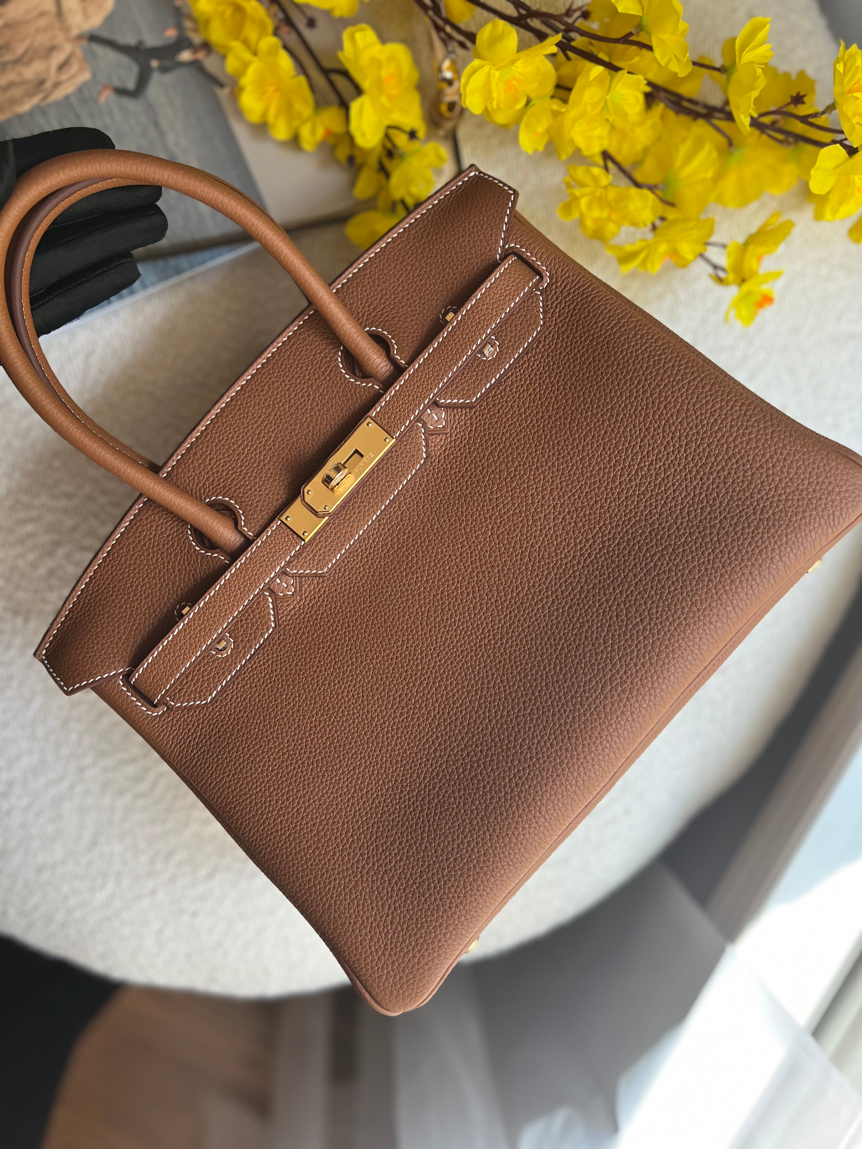 BNIB Hermes Birkin 30 Gold togo with gold hardware