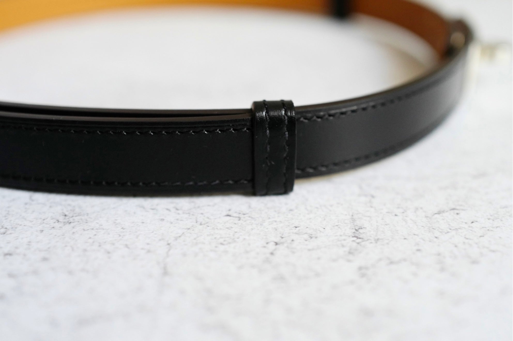 Hermes Kelly Splas'H 18 Belt Mordore Hunter Leather