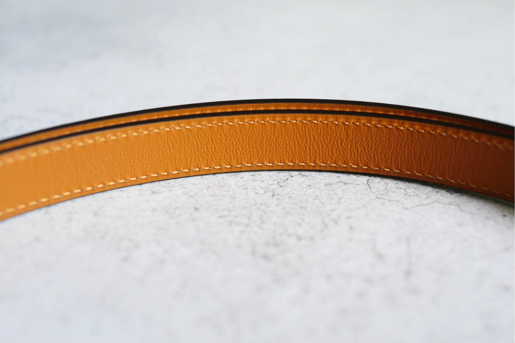 Hermès Kelly 18 Belt White Epsom Calfskin PHW