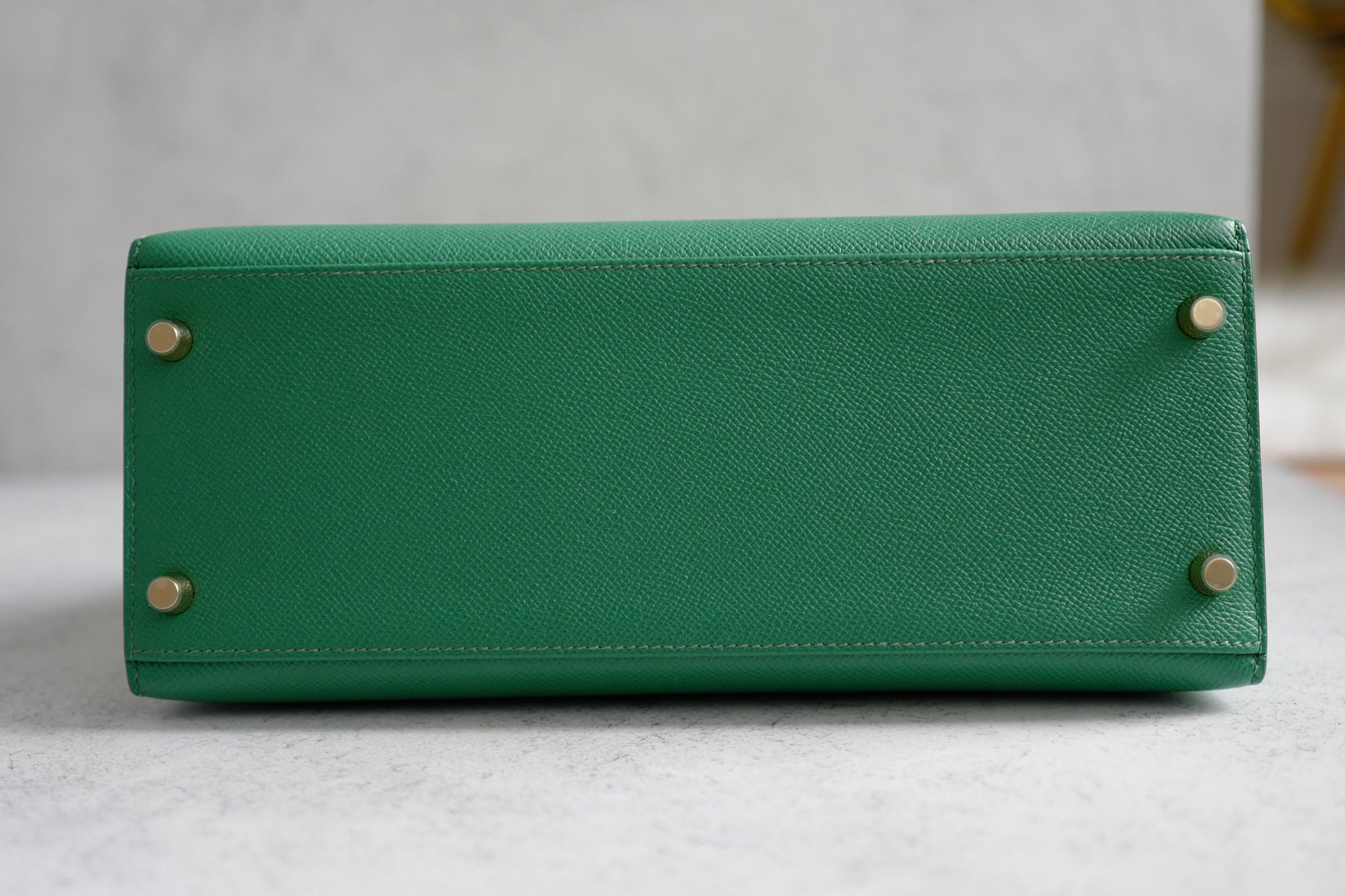 Hermes Kelly 28 Bamboo Epsom Sellier Goldware C Stamp 2018
