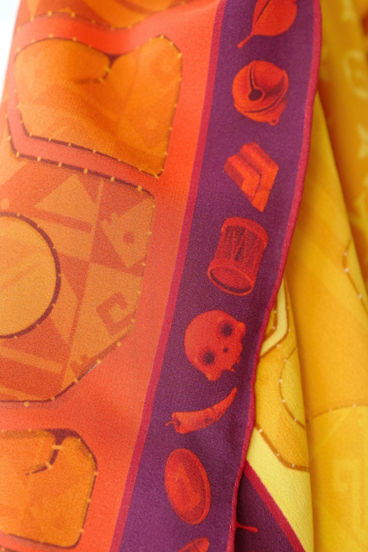 Louis Vuitton Inti Sun Scarf Silk Yellow Monogram Geometric