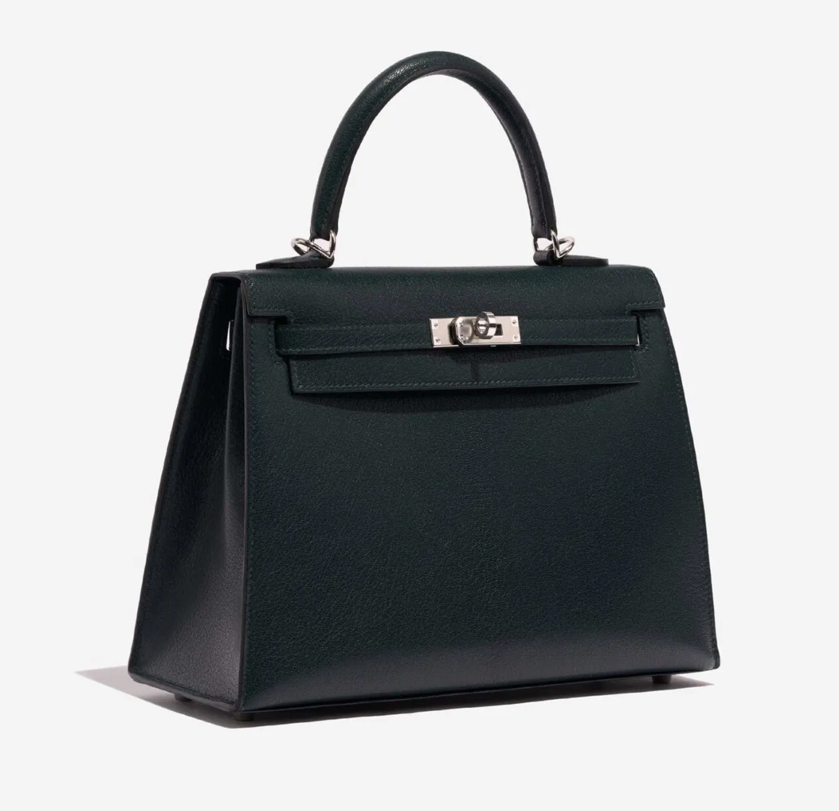 Hermes Vert Cypress Epsom Sellier Kelly 28 With Palladium Hardware