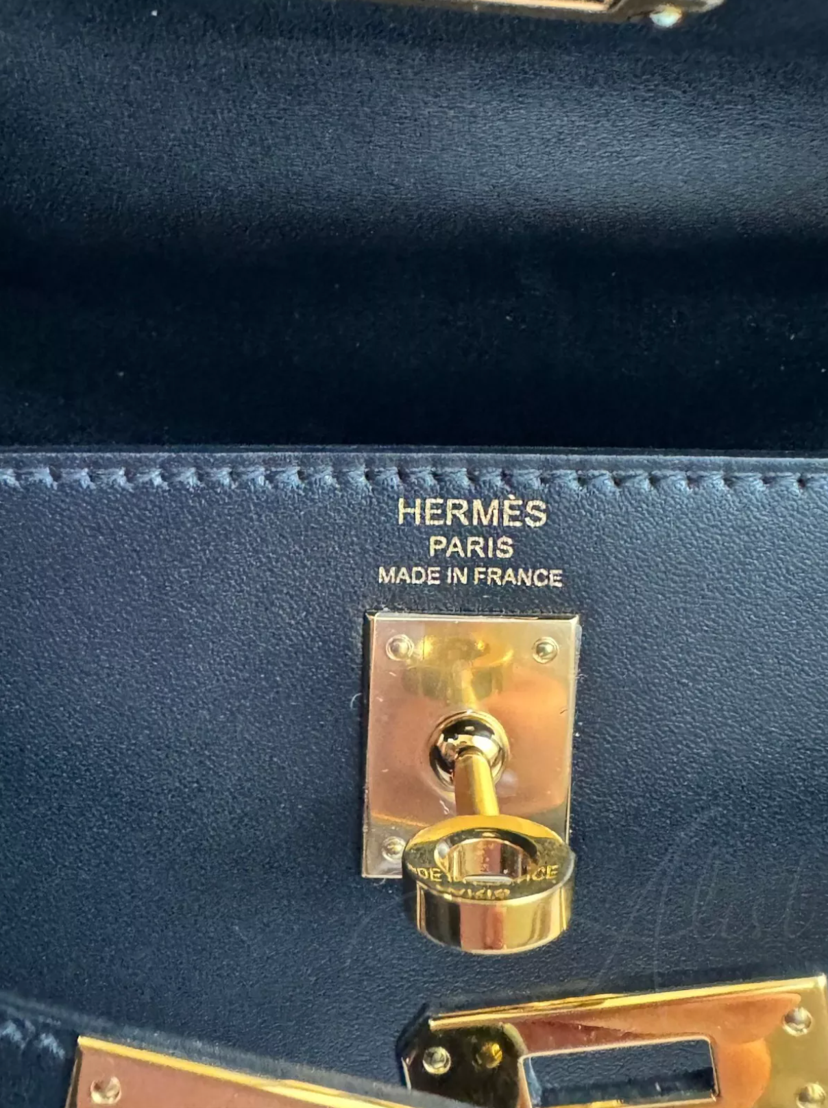 Hermes Kelly 25 Black Tadelakh Sellier Gold HW Complete Original Receipt NEW