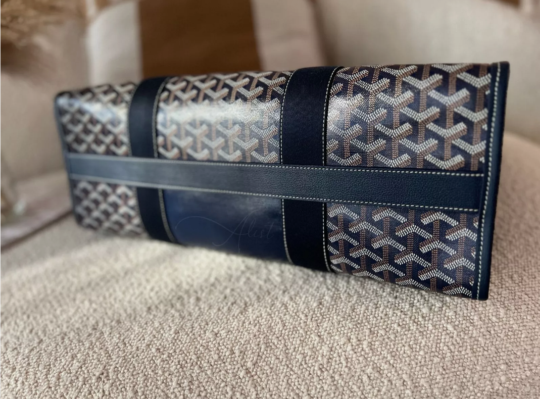 NEW Goyard Villette Tote Bag MM In Navy Blue Travel Bag