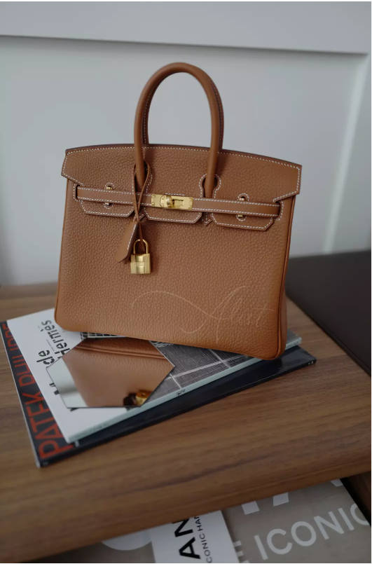 BNIB Hermes Birkin 25 Gold Togo with Gold HW