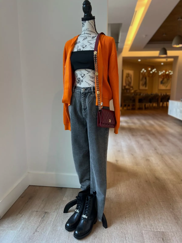 Hermes Oversized Cardigan 1M Orange VIF NEW Over 50% OFF Store Price