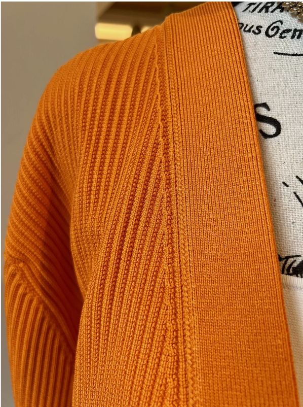 Hermes Oversized Cardigan 1M Orange VIF NEW Over 50% OFF Store Price