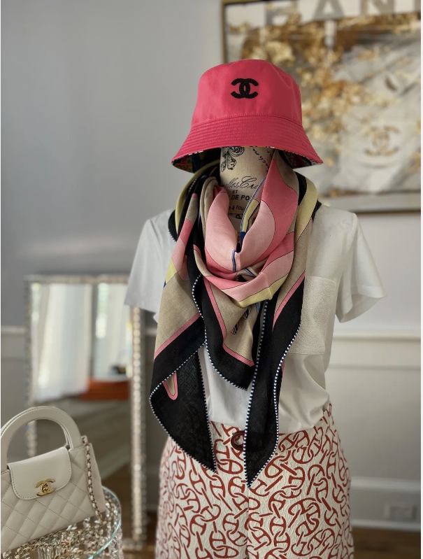 Chanel 24S Bucket Hat Reversible Pink CC Logo NEW (2 Ways To Style This Hat!!)