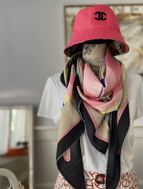 Chanel 24S Bucket Hat Reversible Pink CC Logo NEW (2 Ways To Style This Hat!!)