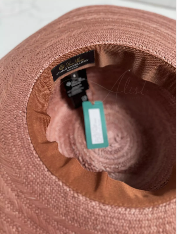 Brand New Loro Piana Akemi Hat in Magnolia Blossom Pink Small Size