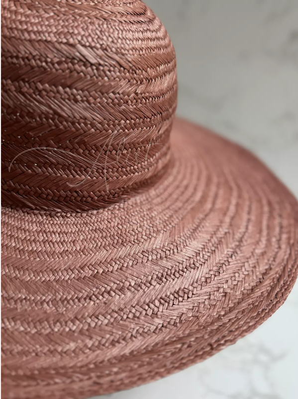 Brand New Loro Piana Akemi Hat in Magnolia Blossom Pink Small Size