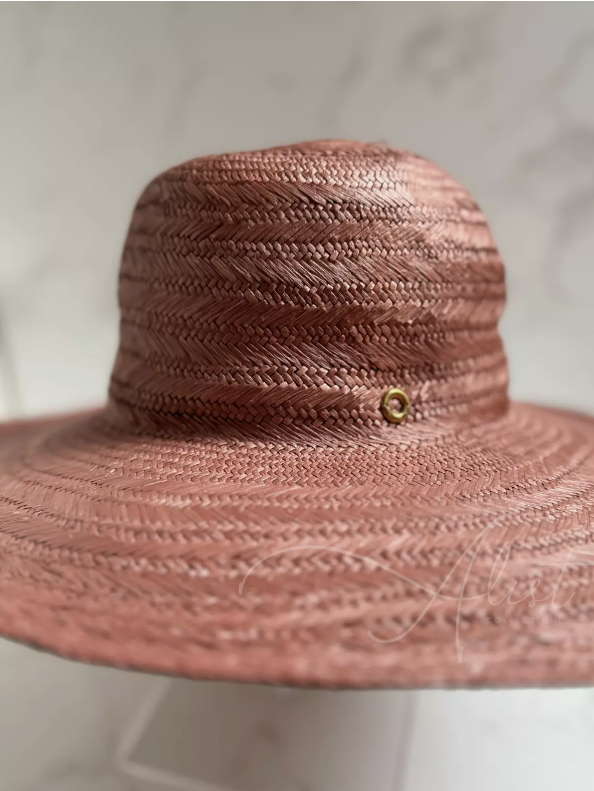 Brand New Loro Piana Akemi Hat in Magnolia Blossom Pink Small Size