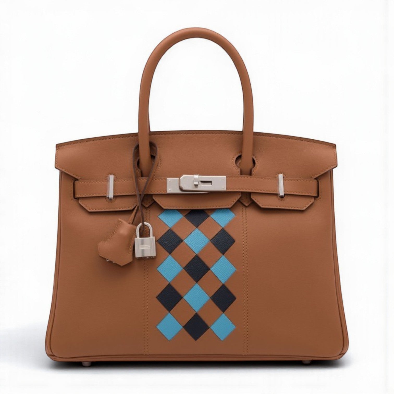 Hermes Birkin 30 Swift Epsom Tressage Bleu du Nord/Bleu Indigo Limited Edition