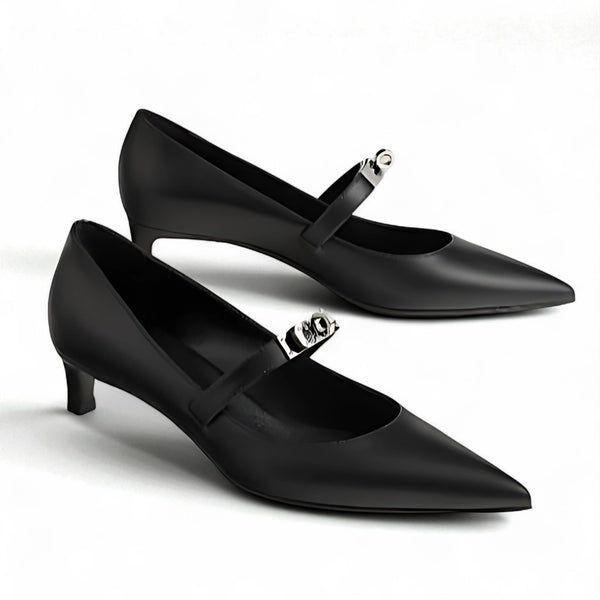 Brand New Hermès Kiara 40 Pumps in Noir Size 37.5