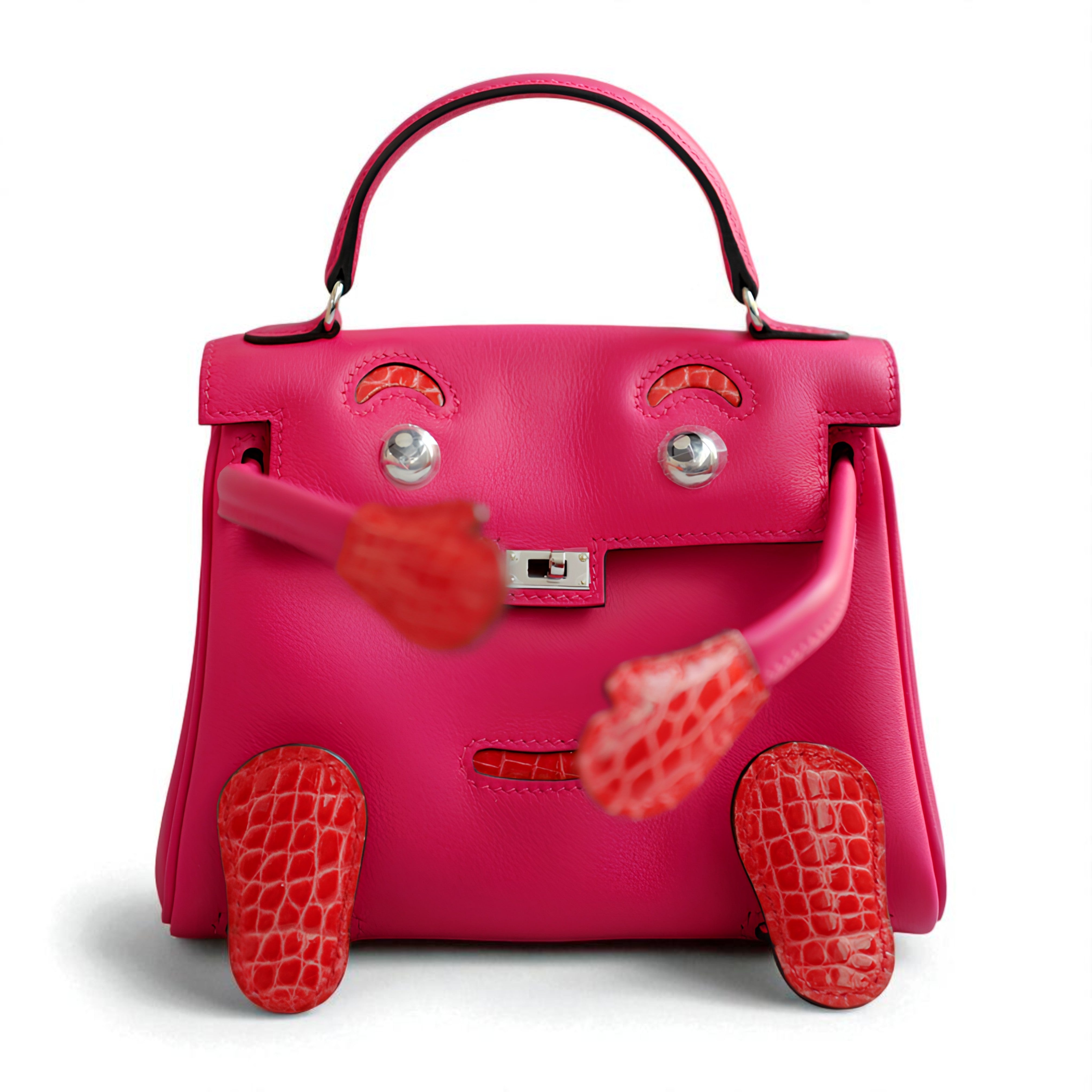 BNIB Hermès Kelly Dolle "Quelle Idole" – Rose Mexico Touch Rouge De Coeur 2025