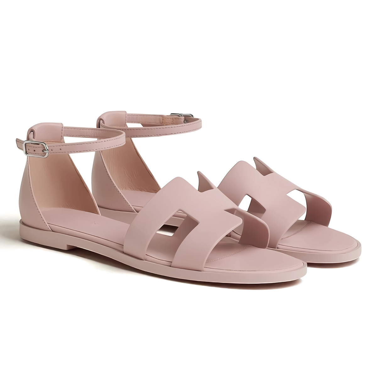 BNIB Hermes Santorini Sandal In rose cancan Size 38