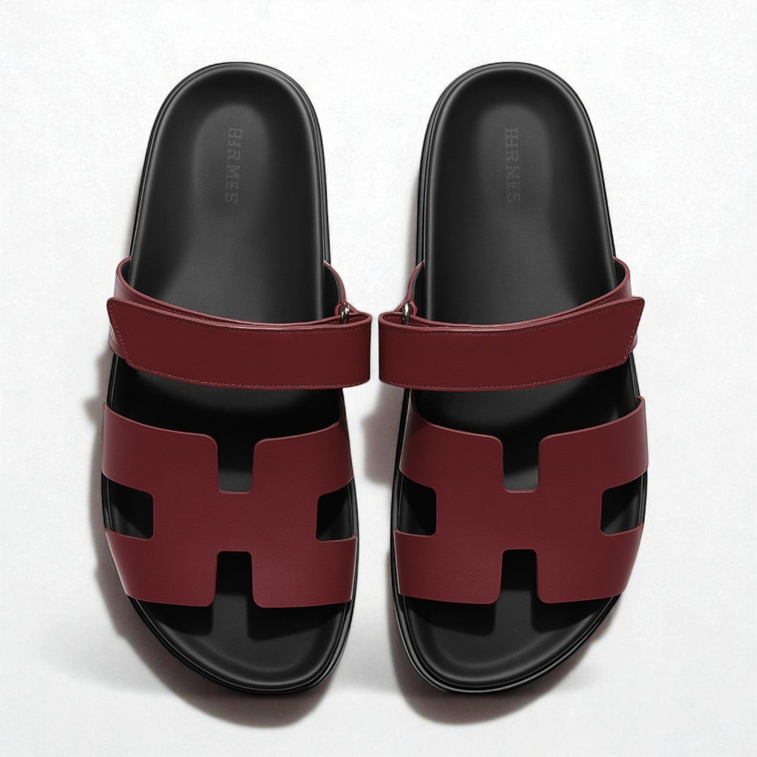 BNIB Hermès Chypre Sandals Rouge H Calfskin Leather Size 39