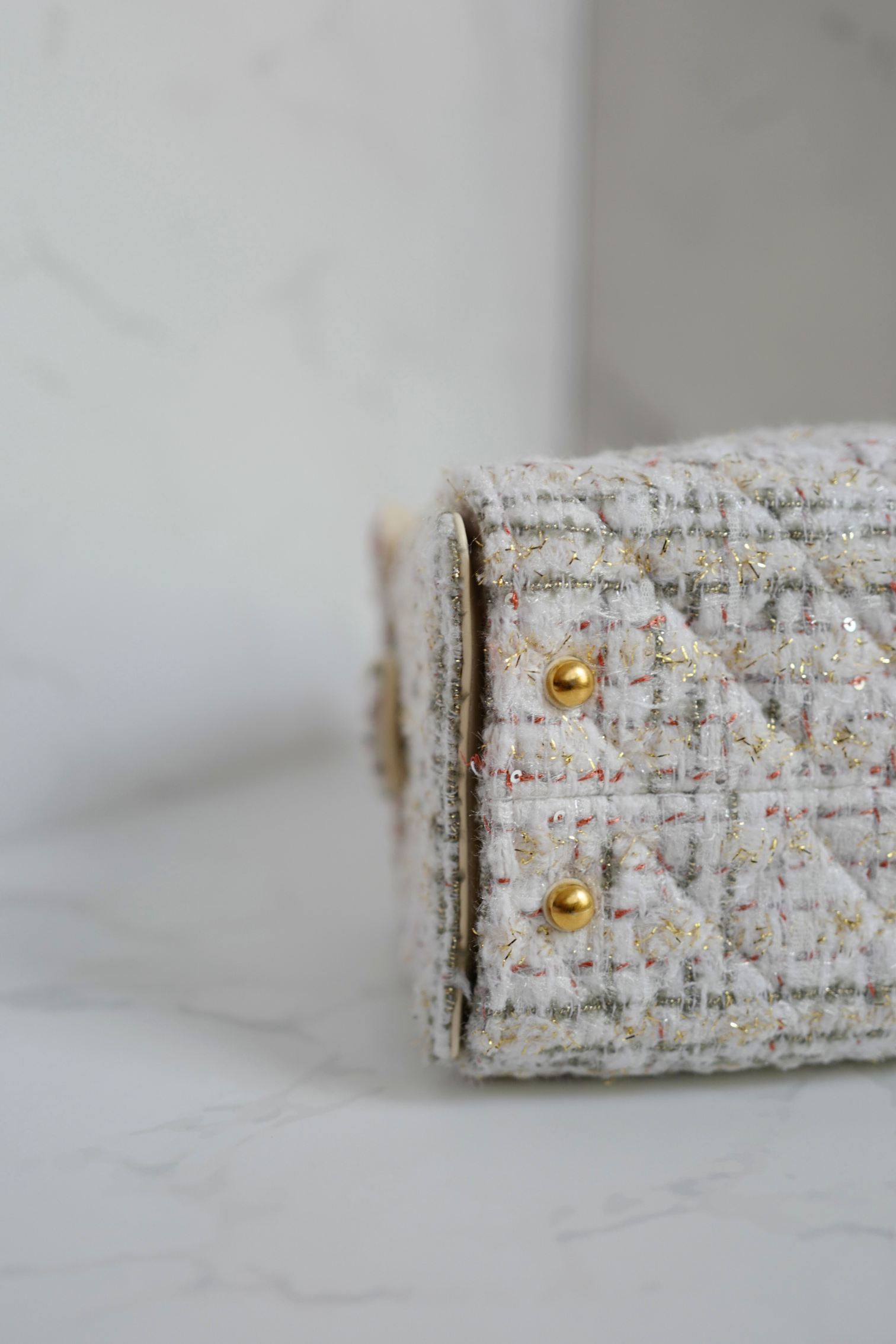 NEW Chanel 25A Small Hobo in Light Tweed with Gold Hardware