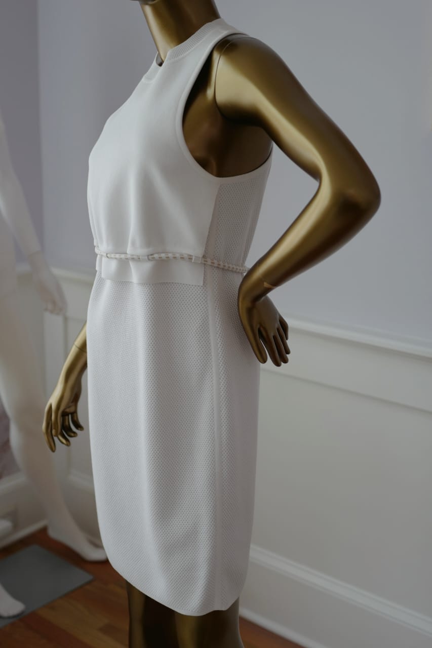 Hermes Maille Technique 91 Blanc Casse Dress size 38