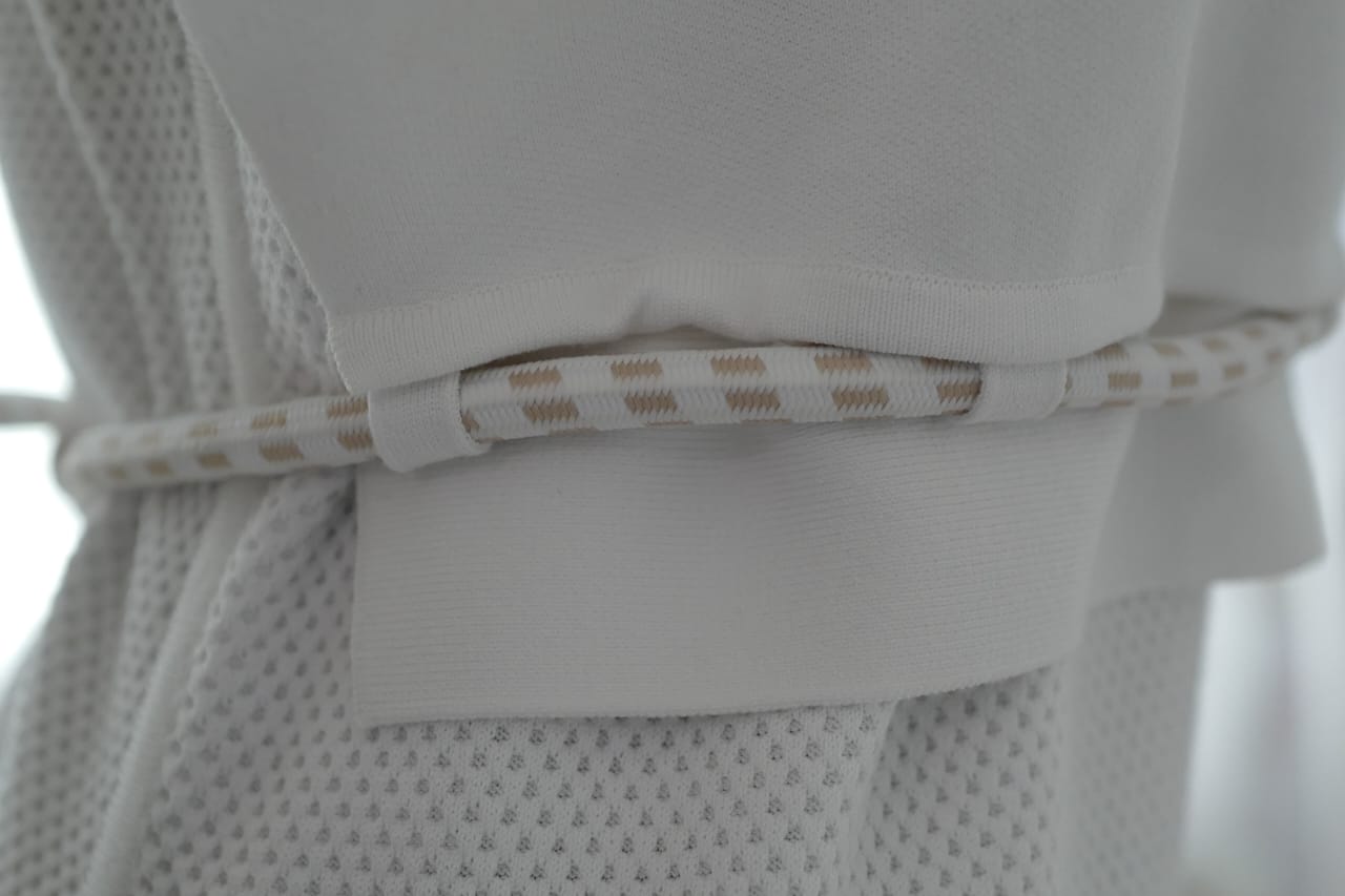 Hermes Maille Technique 91 Blanc Casse Dress size 38