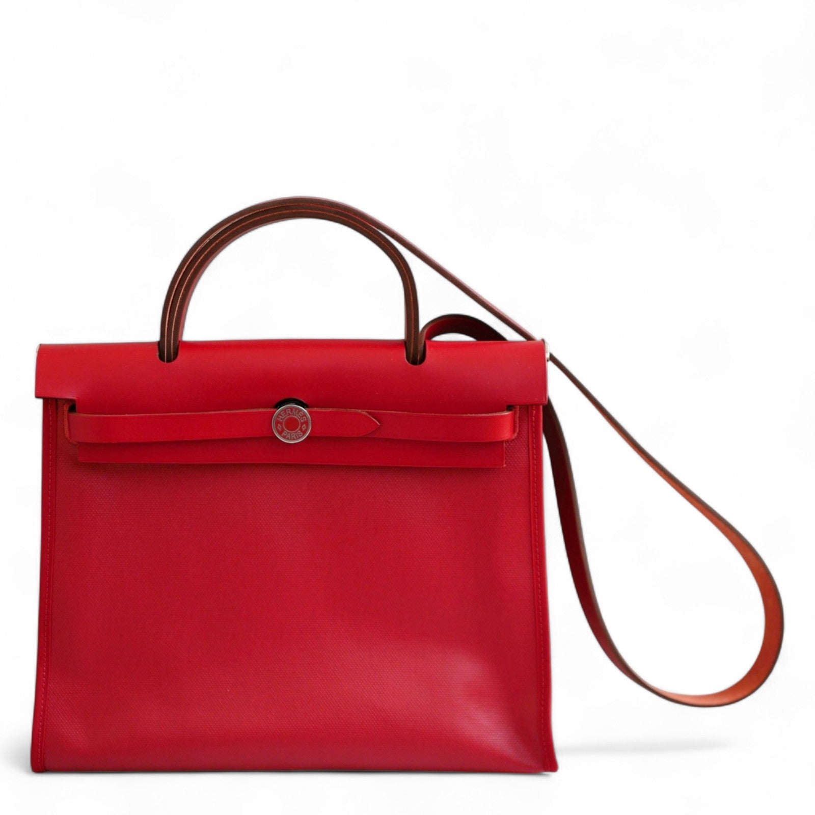 BNIB Hermes Herbag Zip 31 Berline Rouge Piment Waterproof